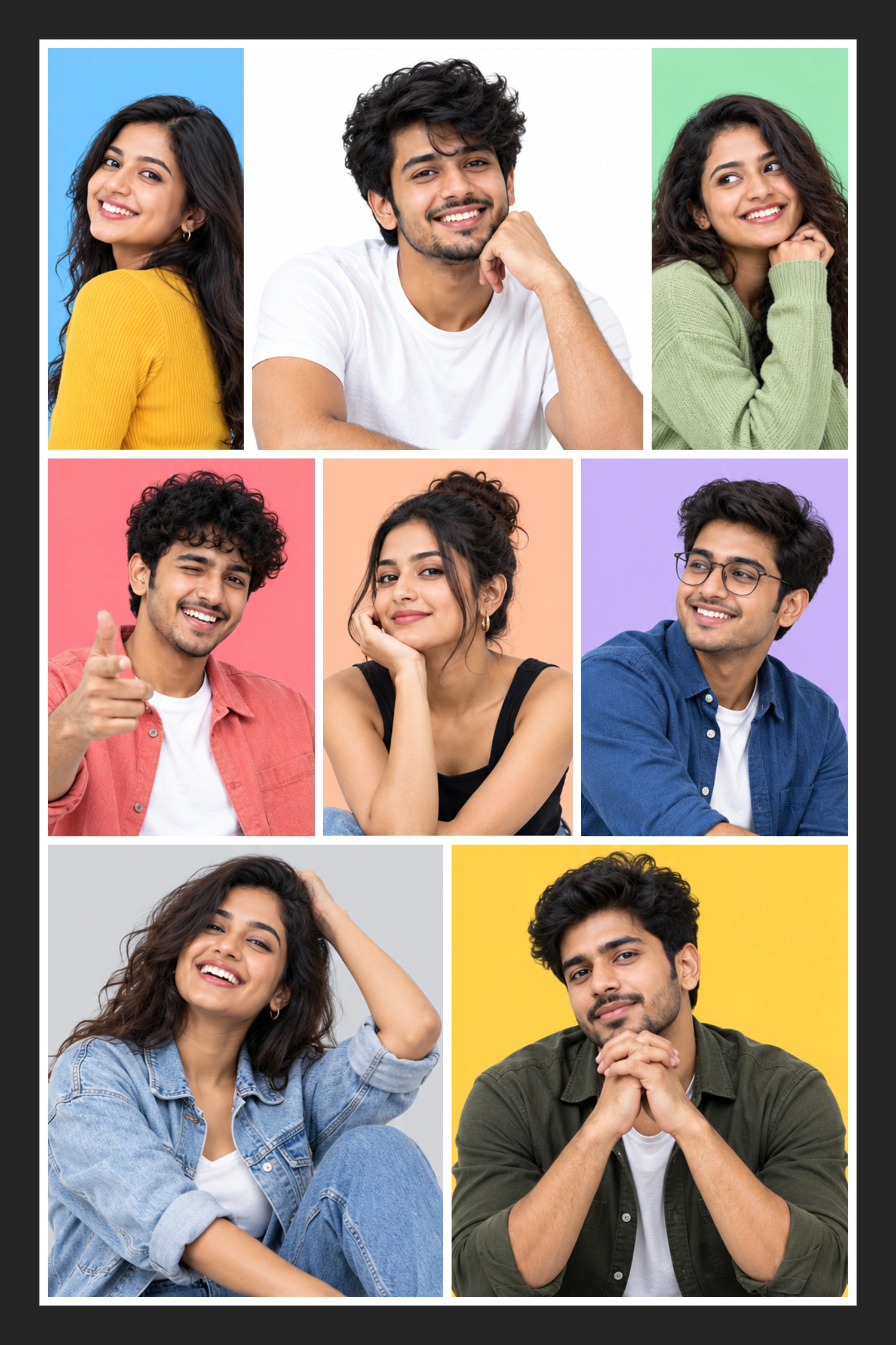 8 Photo Little Celebrations Collage Frame