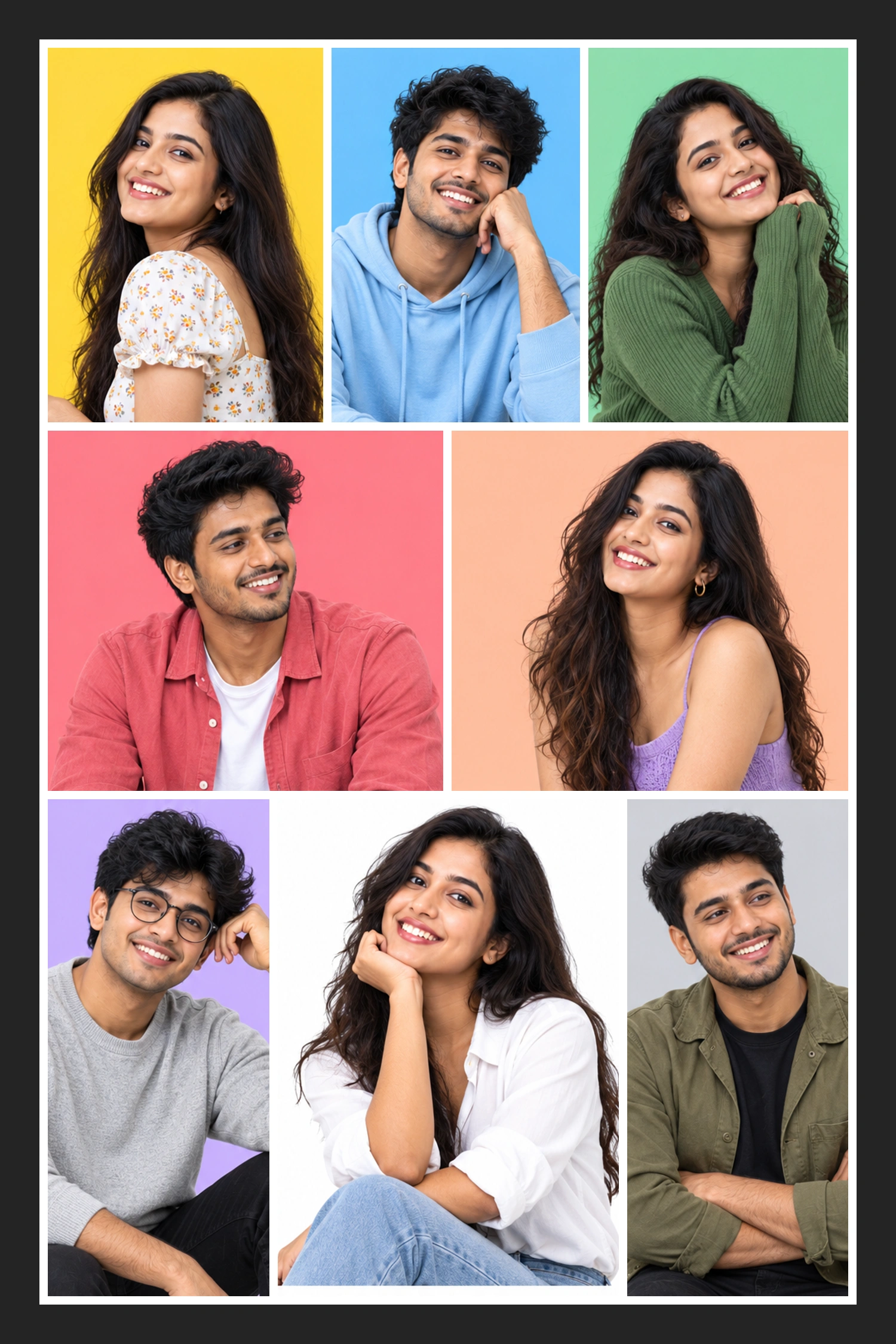 8 Photo Together Always Collage Frame