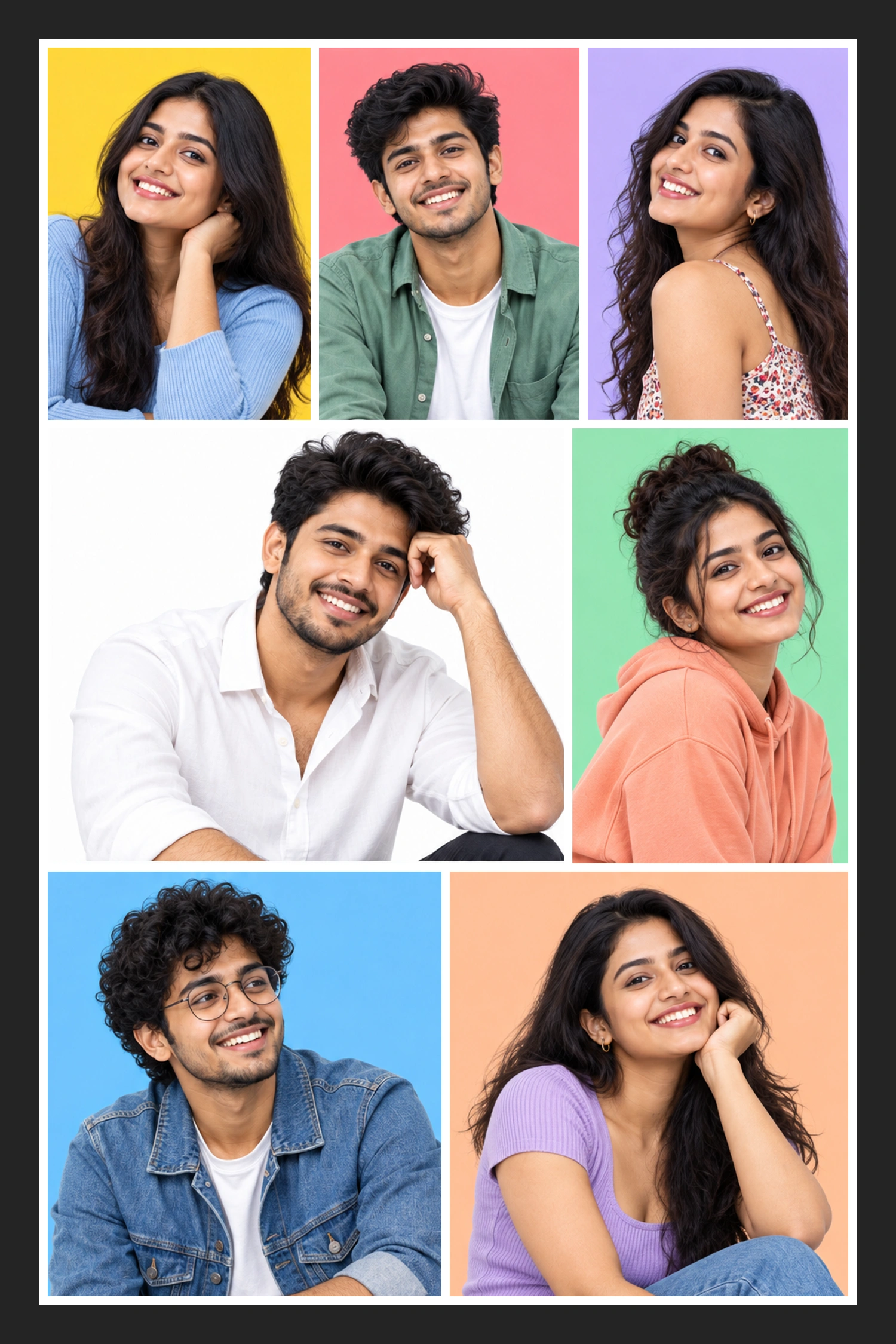 7 Photo Our Best Days Collage Frame