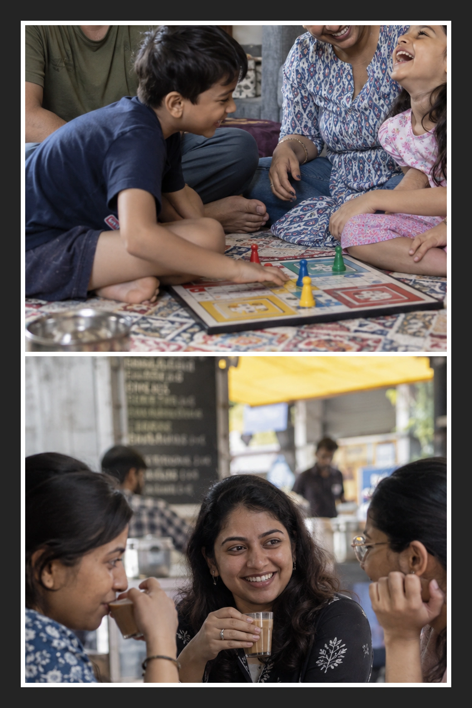 2 Photo Everyday Family Stories Collage Frame