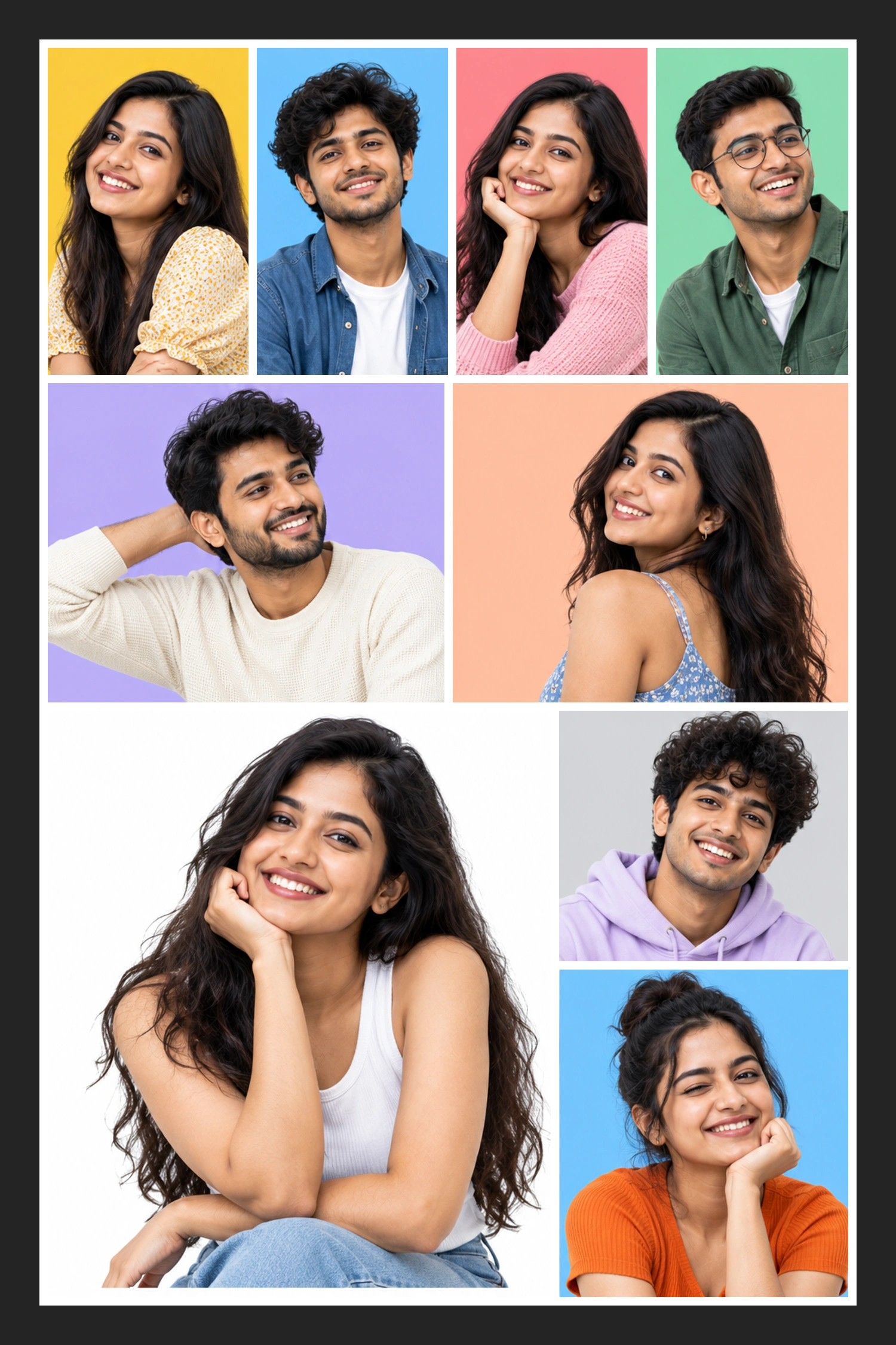 9 Photo Together Always Collage Frame