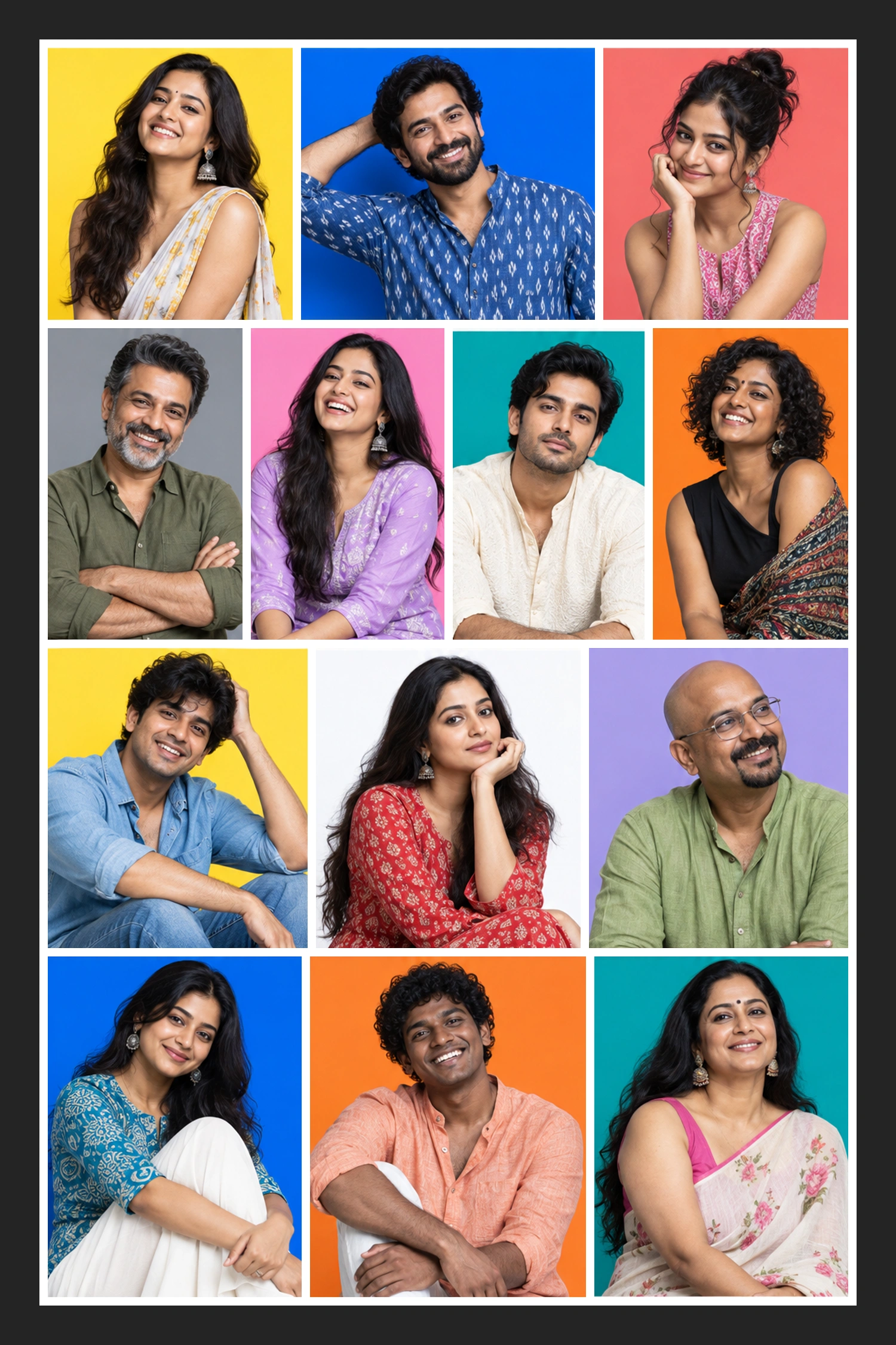 13 Photo Happy Together Collage Frame