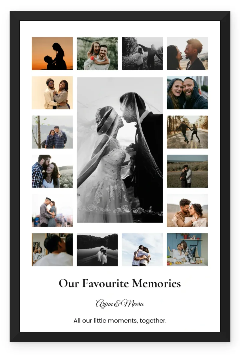 Personalized Couple Gift Photo Frame – Our Story in Pictures (17 Photos)