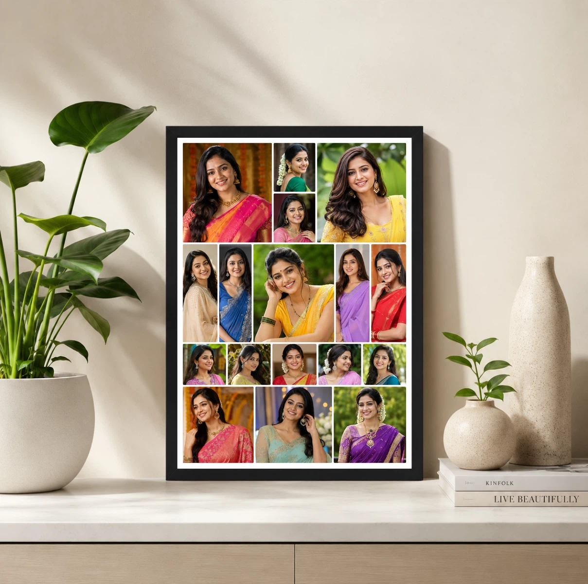 15 Photo Collage Frame Tetris Mix 15 Slot Puzzle Layout, view 2