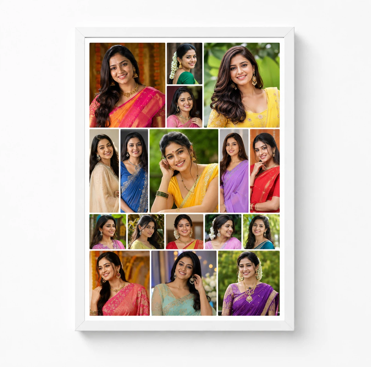 15 Photo Collage Frame Tetris Mix 15 Slot Puzzle Layout, view 3