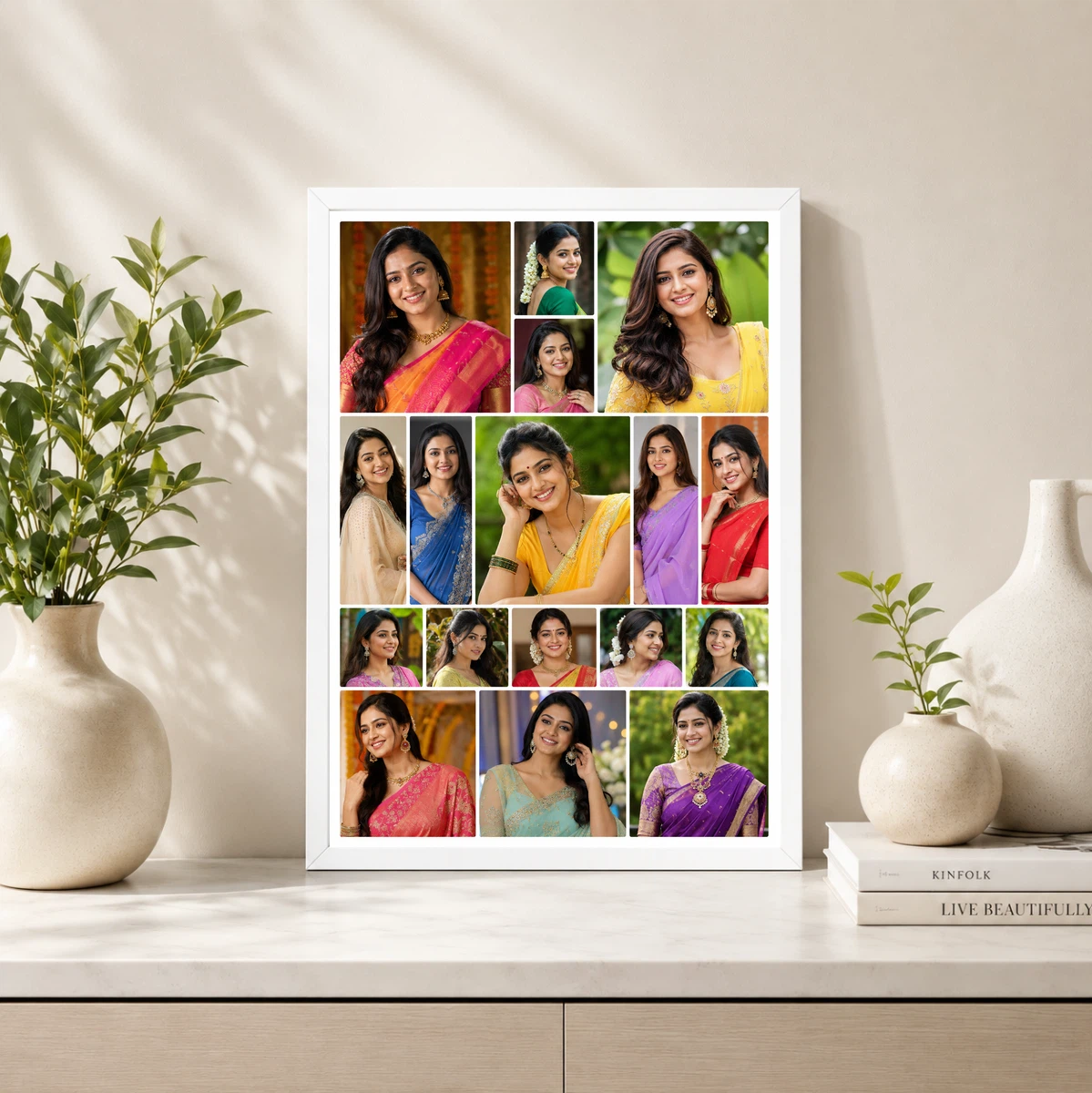 15 Photo Collage Frame Tetris Mix 15 Slot Puzzle Layout, view 4