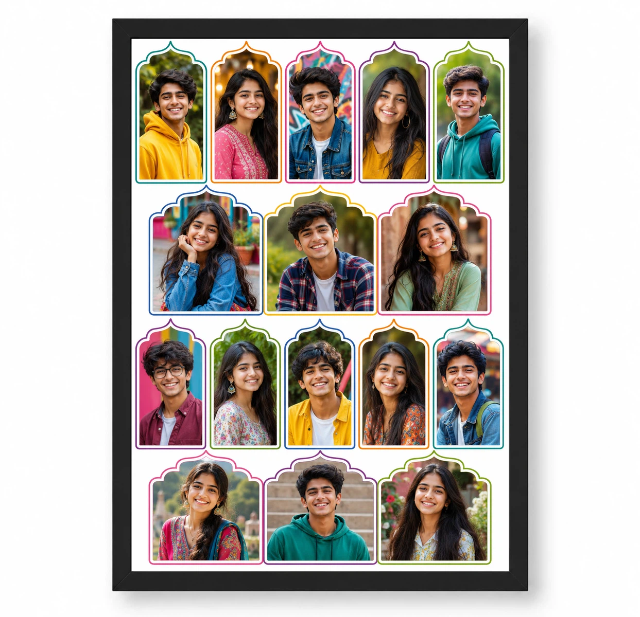 16 Photo Collage Frame Tessellation 16 Creative Layout