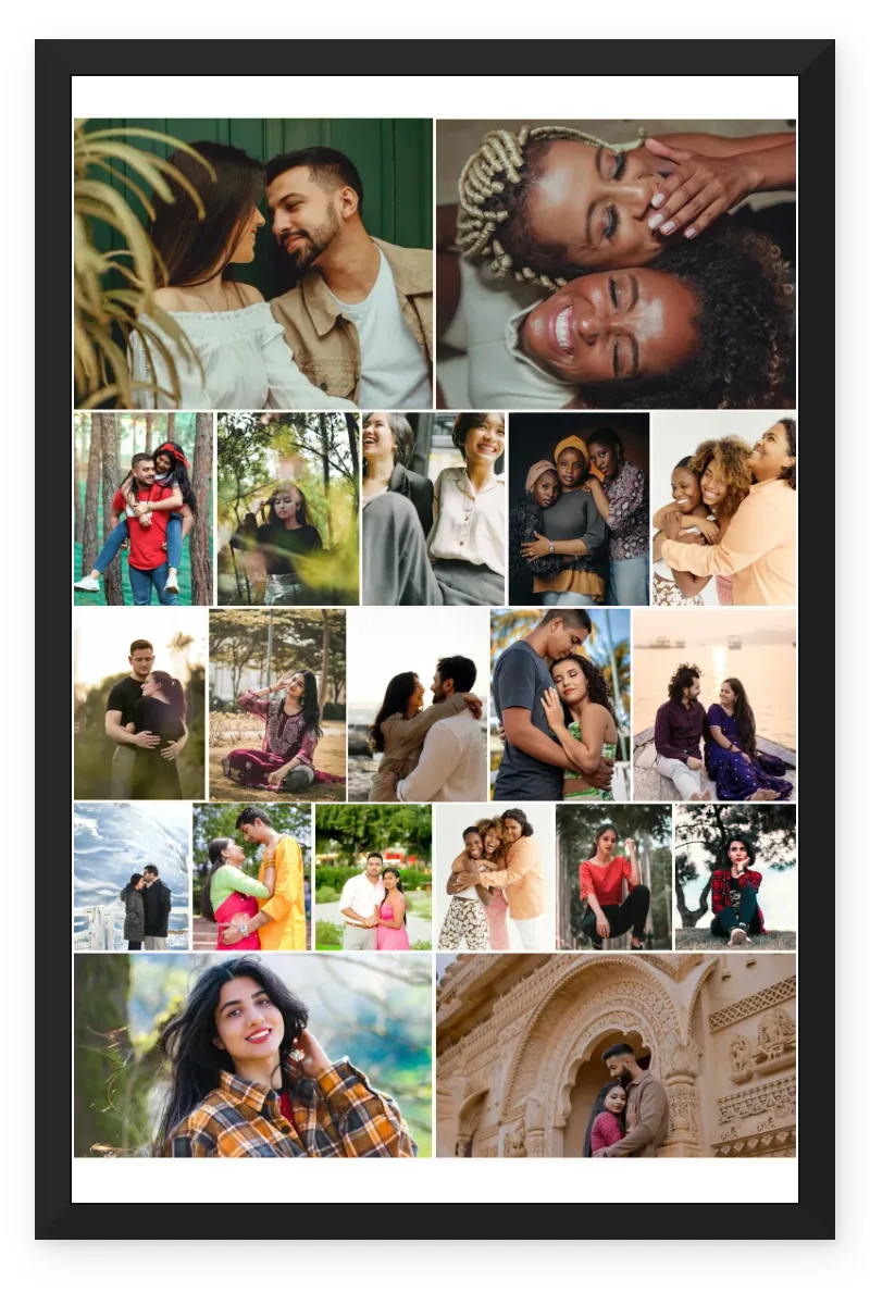 20 Photo Collage Frame Mosaic 20 Mixed Pinterest Layout