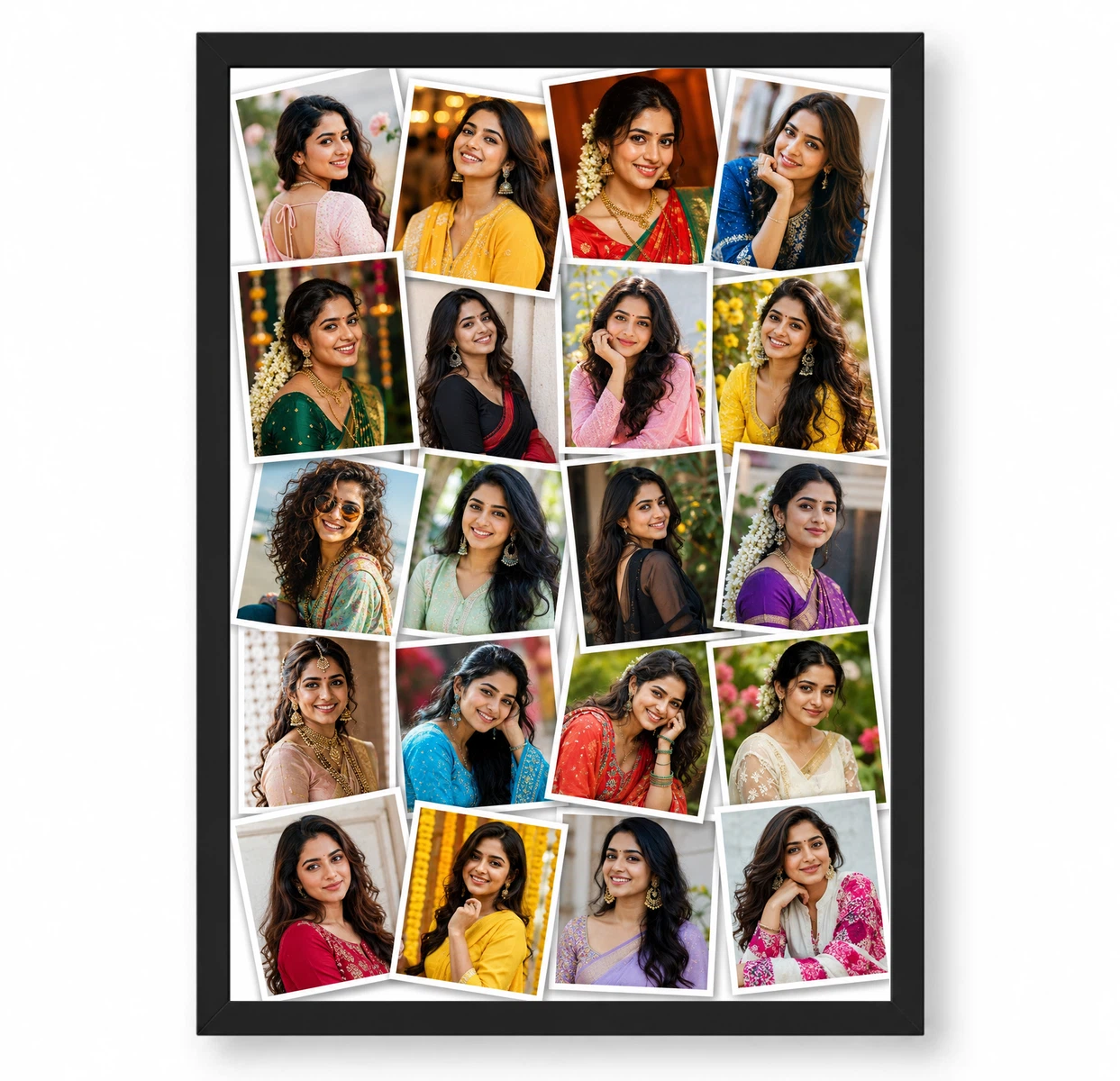 20 Photo Collage Frame Scattered 20 Polaroid Memory Wall Layout