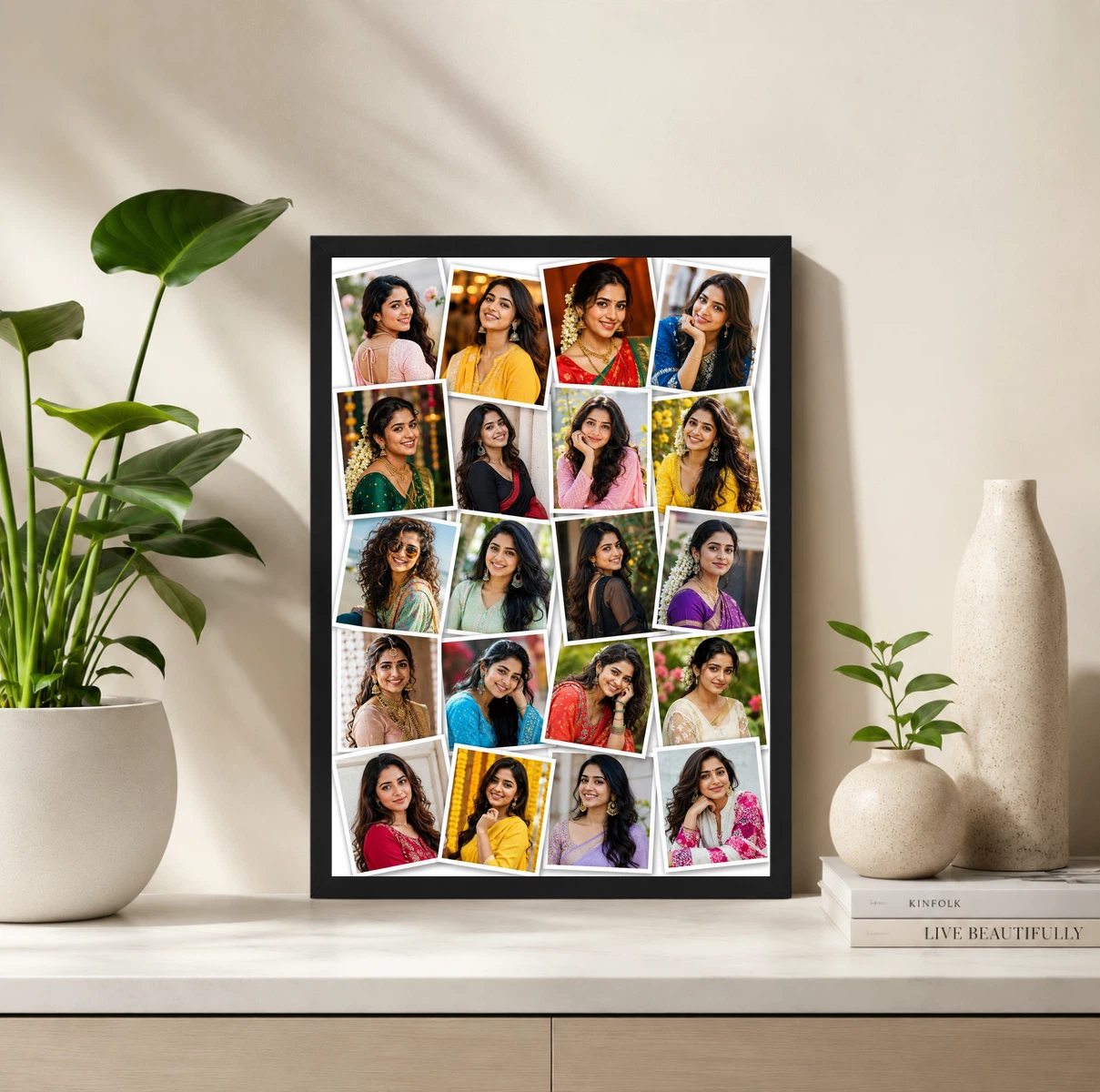 20 Photo Collage Frame Scattered 20 Polaroid Memory Wall Layout, view 2