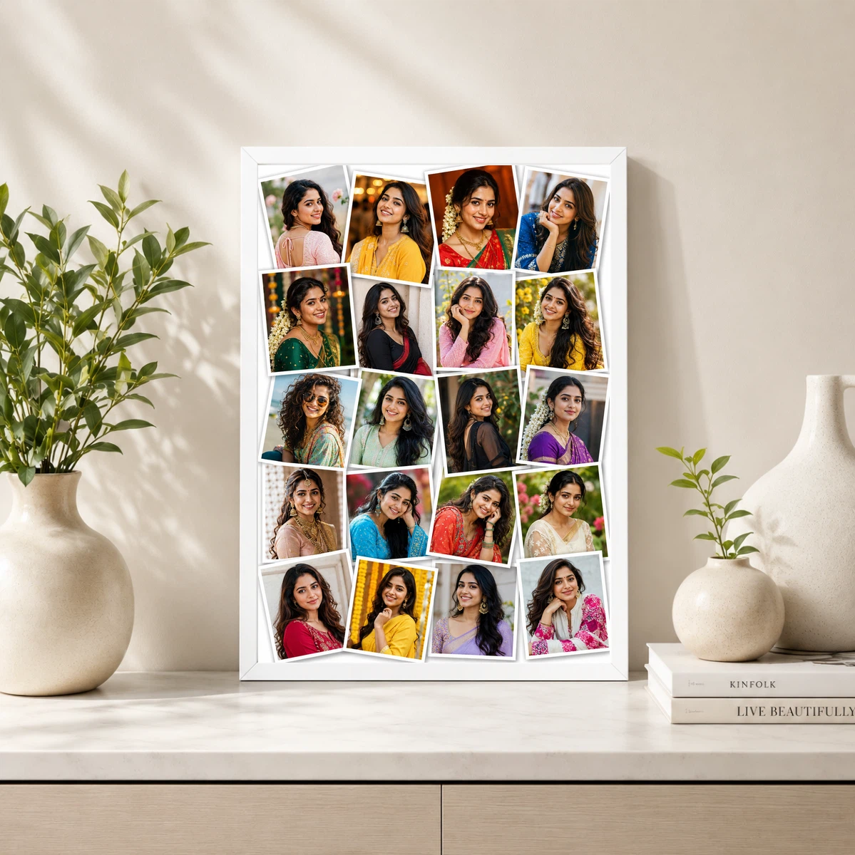 20 Photo Collage Frame Scattered 20 Polaroid Memory Wall Layout, view 4