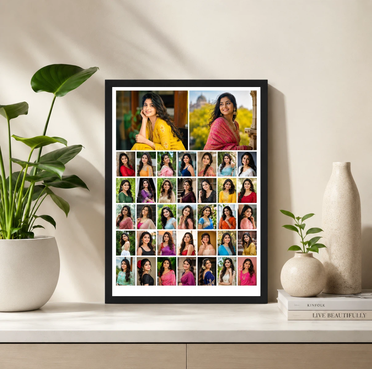 30 Photo Collage Frame 2 Hero Top + 28 Mini Grid Layout, view 2