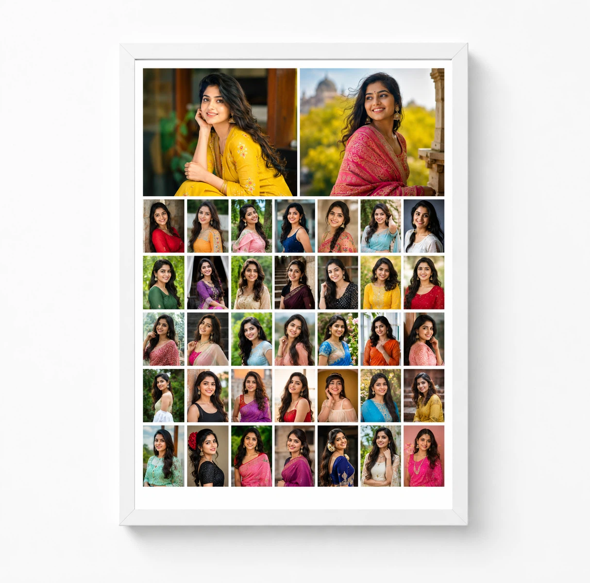 30 Photo Collage Frame 2 Hero Top + 28 Mini Grid Layout, view 3
