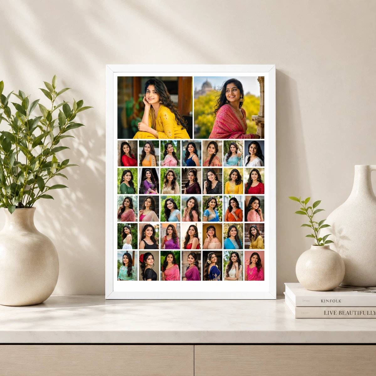 30 Photo Collage Frame 2 Hero Top + 28 Mini Grid Layout, view 4