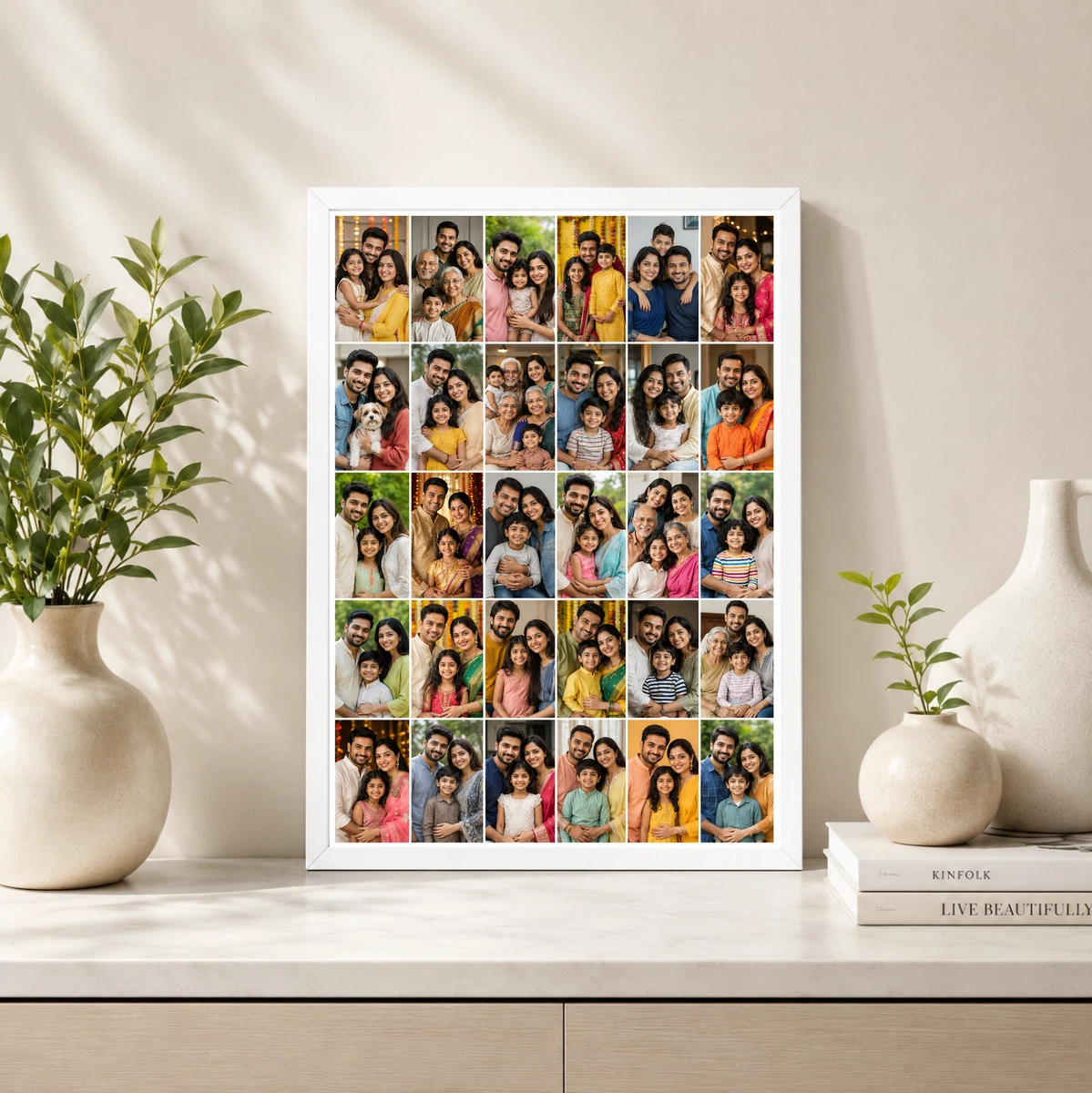 30 Photo Collage Frame 6-Column 5 Each Compact Layout, view 4