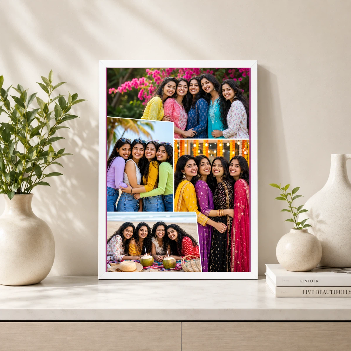 4 Photo Collage Frame Z Pattern Four Slot Editorial Layout V2, view 4