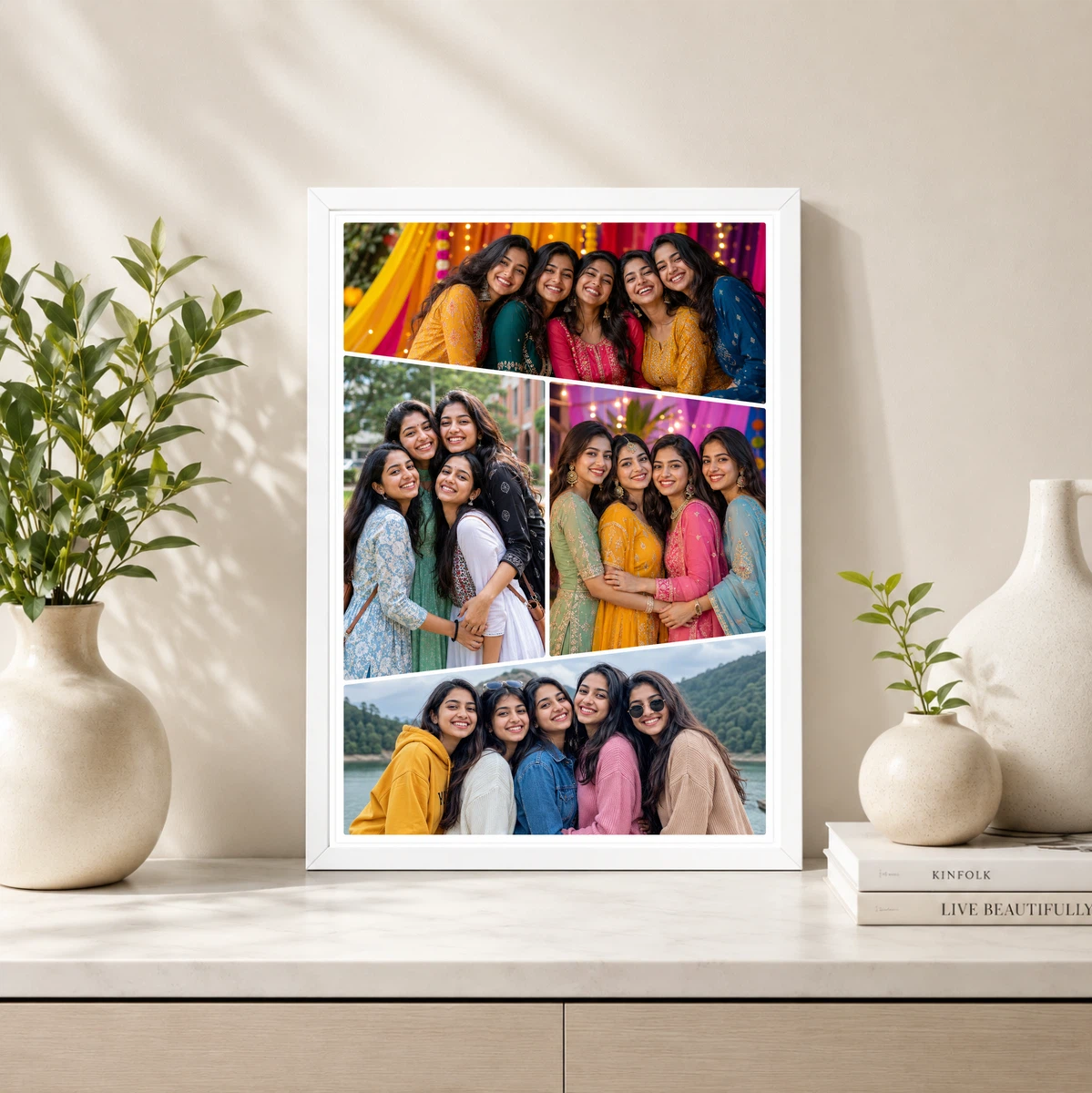 4 Photo Collage Frame Z Pattern Four Slot Editorial Layout, view 4