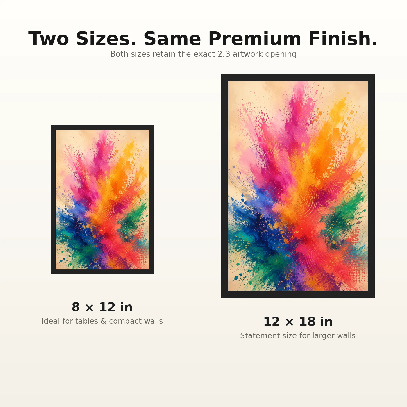Abstract Indian Festival Holi Colors Joyful Splatter Art Photo Frame, view 8