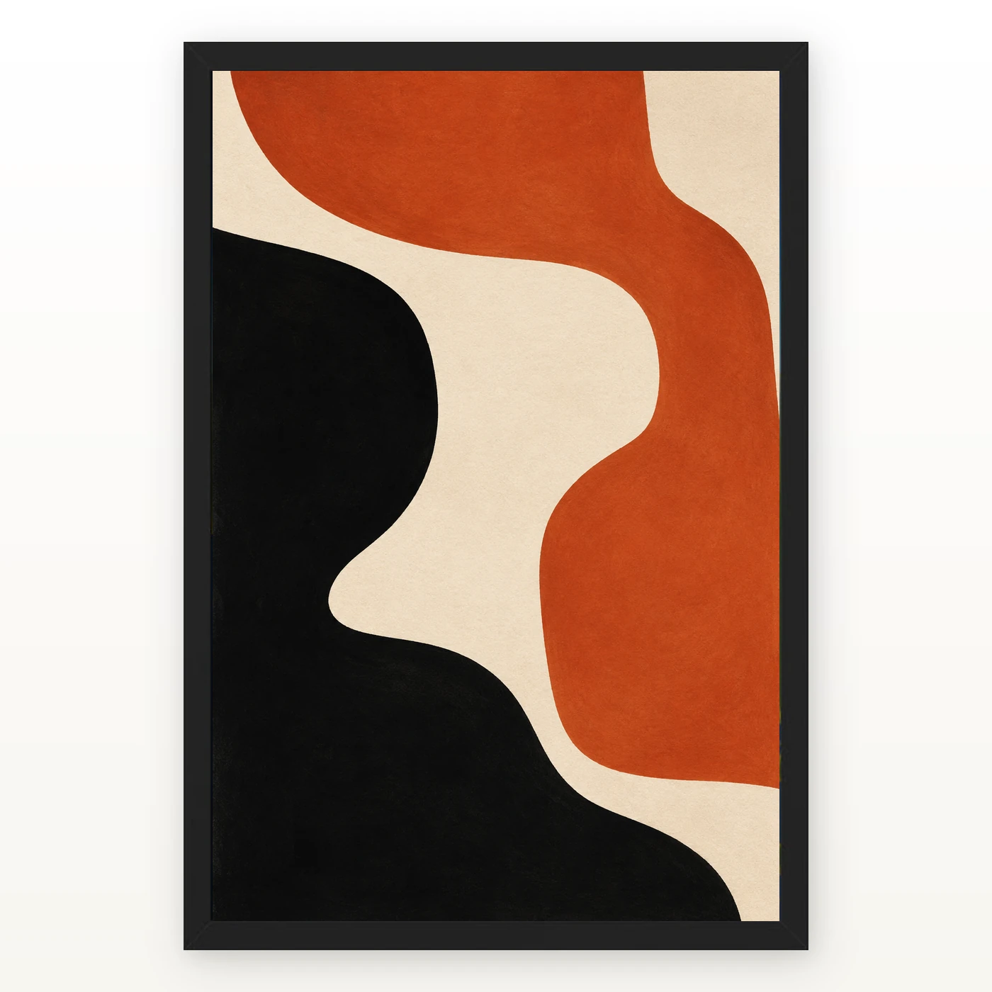 Abstract Minimalist Two Color Bold Blocks Contemporary Art Photo Frame