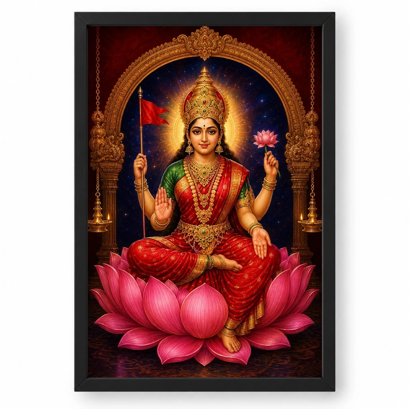 Adi Lakshmi — The Primordial Goddess Frame