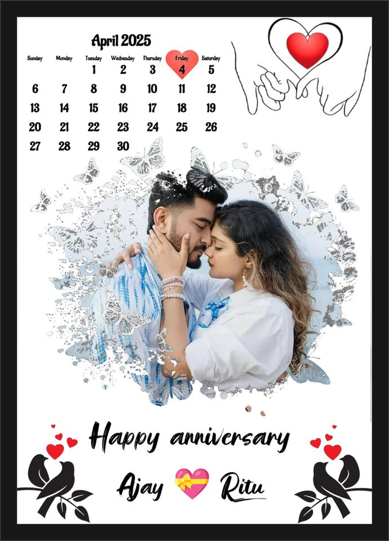 Temp 42 - Ajay and Ritu Anniversary Calendar