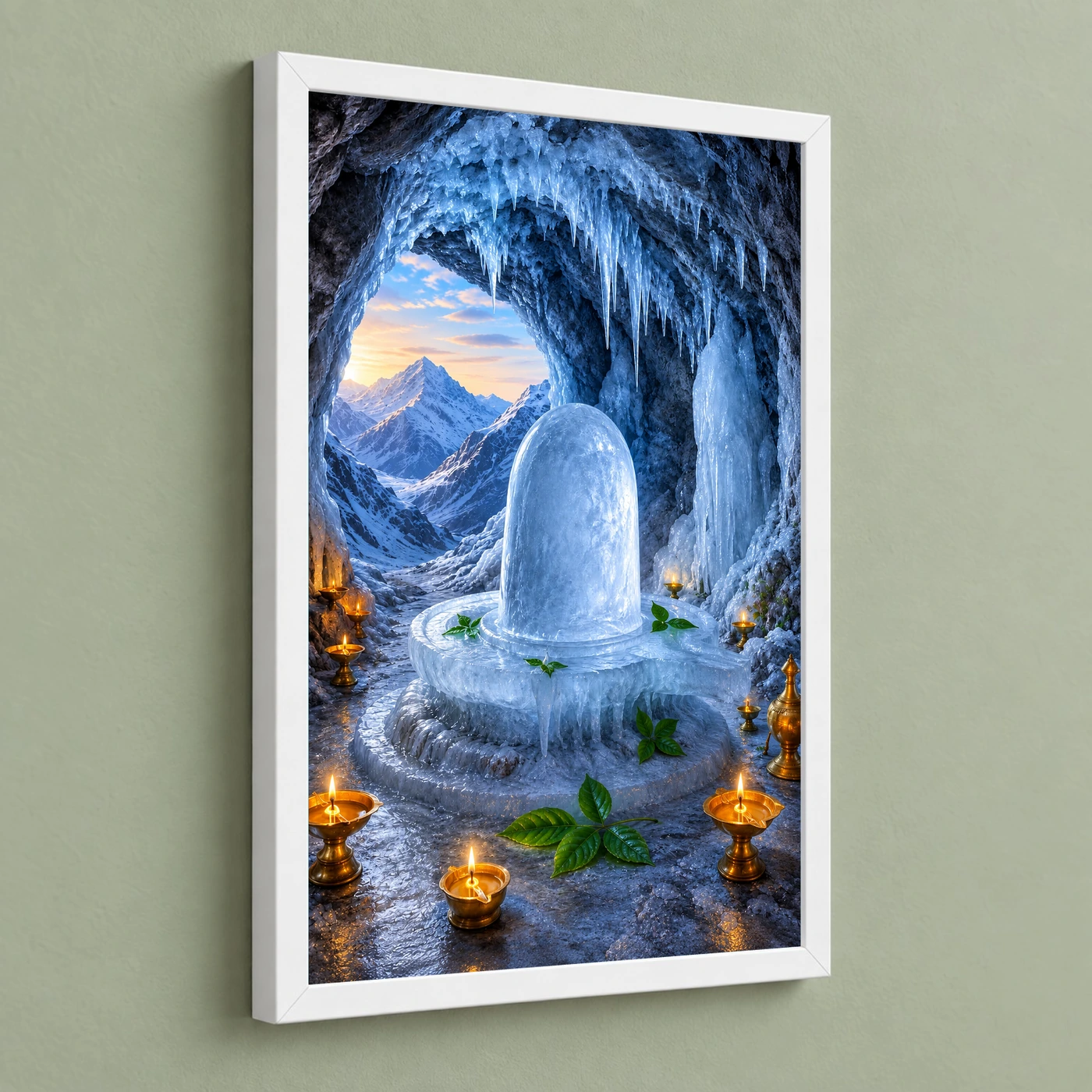 Amarnath Ice Lingam Himalayan Cave Photo Frame, view 5