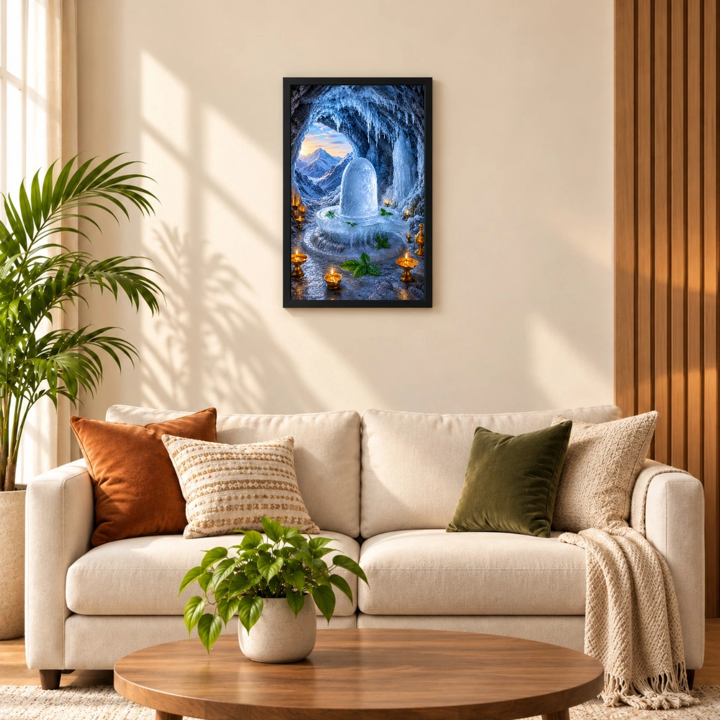 Amarnath Ice Lingam Himalayan Cave Photo Frame, view 8