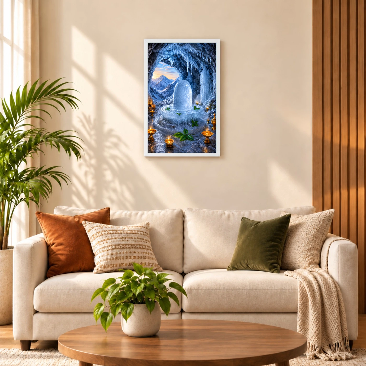 Amarnath Ice Lingam Himalayan Cave Photo Frame, view 9