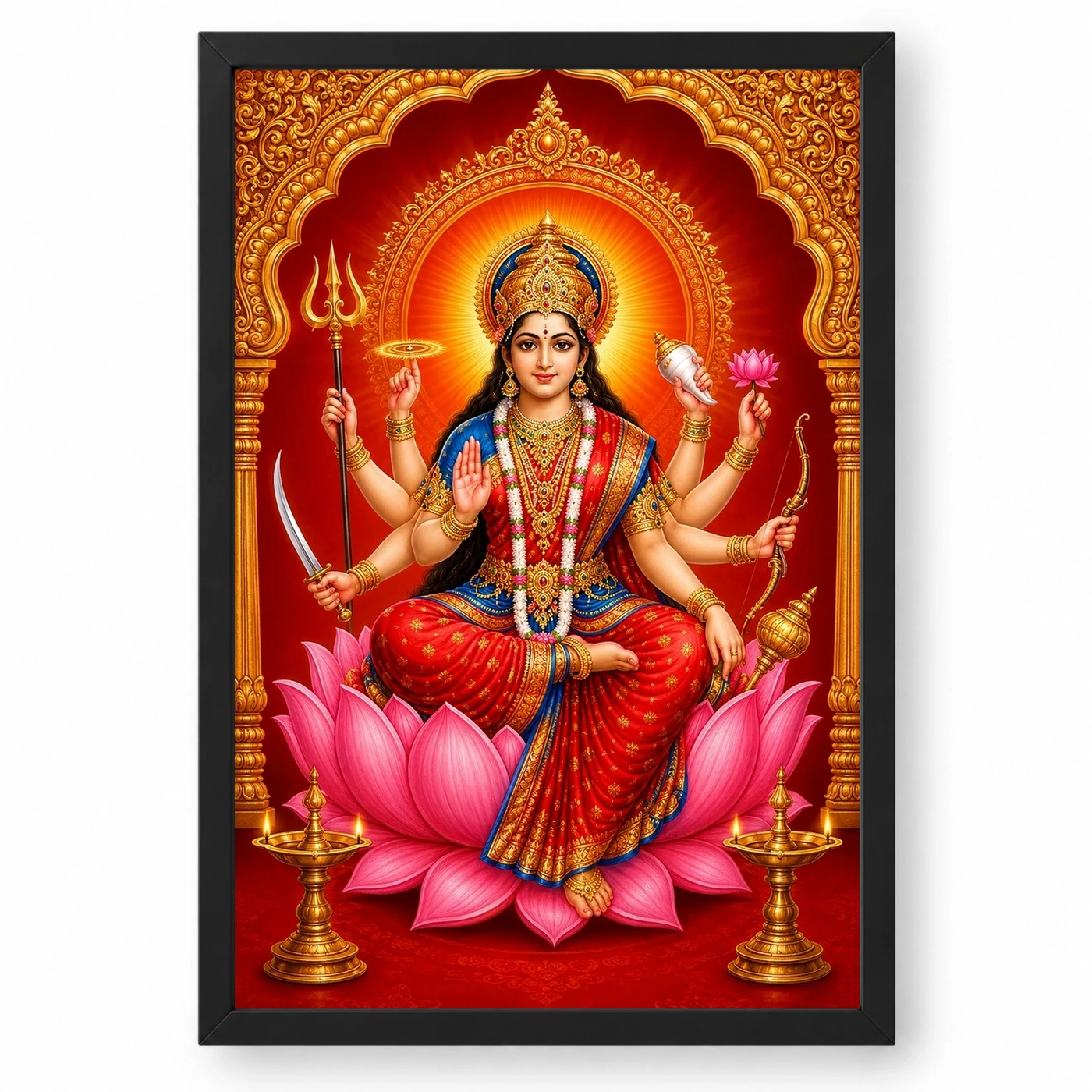 Ambe Maa — Radiant Lotus Frame