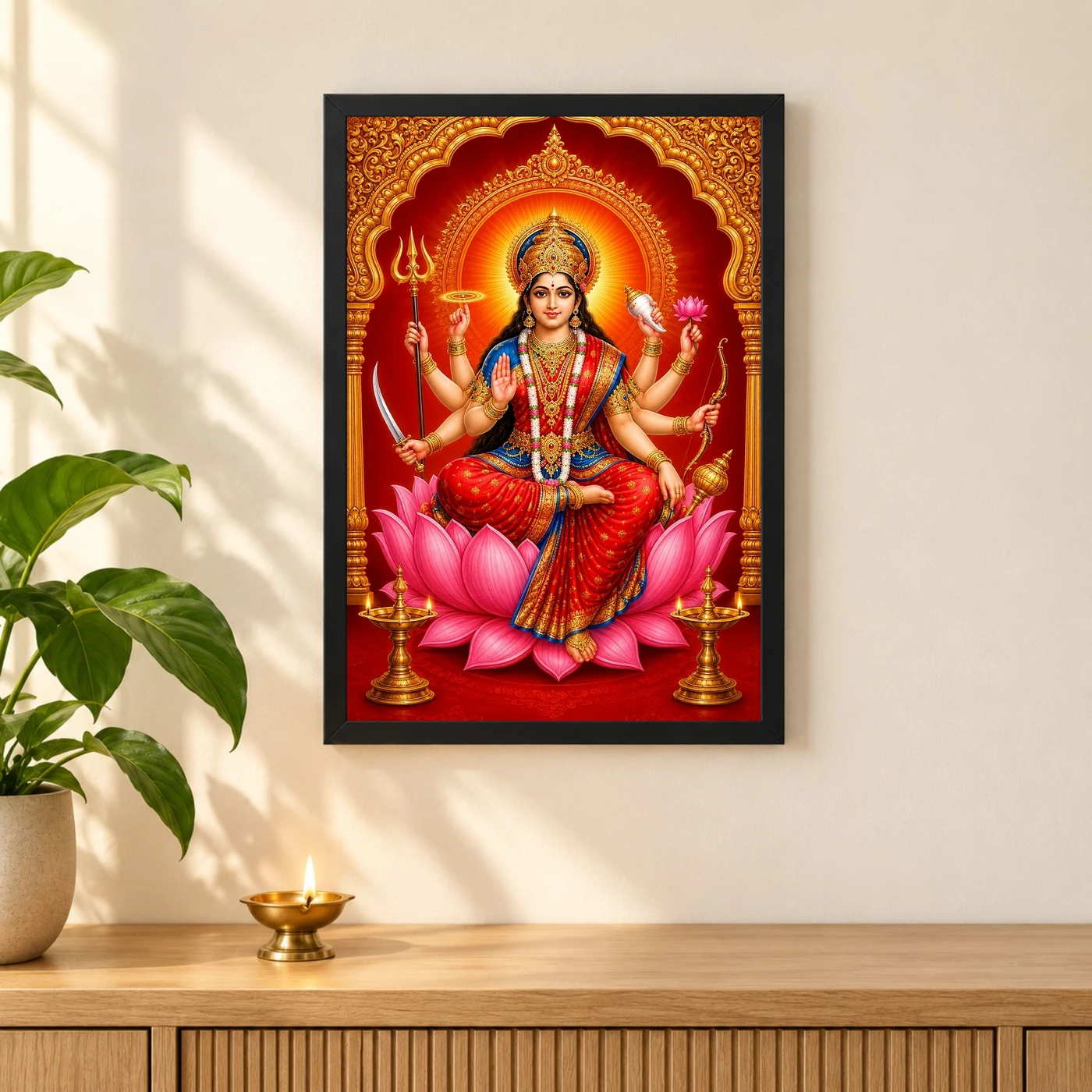 Ambe Maa — Radiant Lotus Frame, view 3