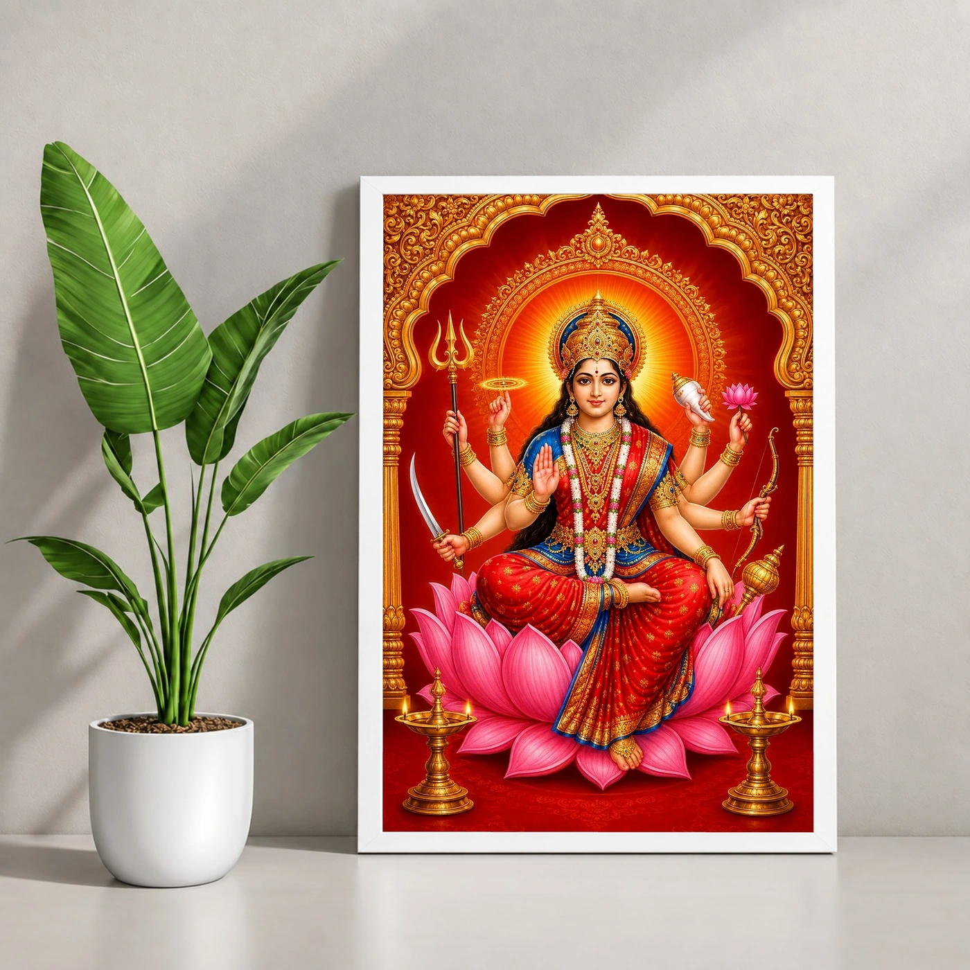 Ambe Maa — Radiant Lotus Frame, view 4
