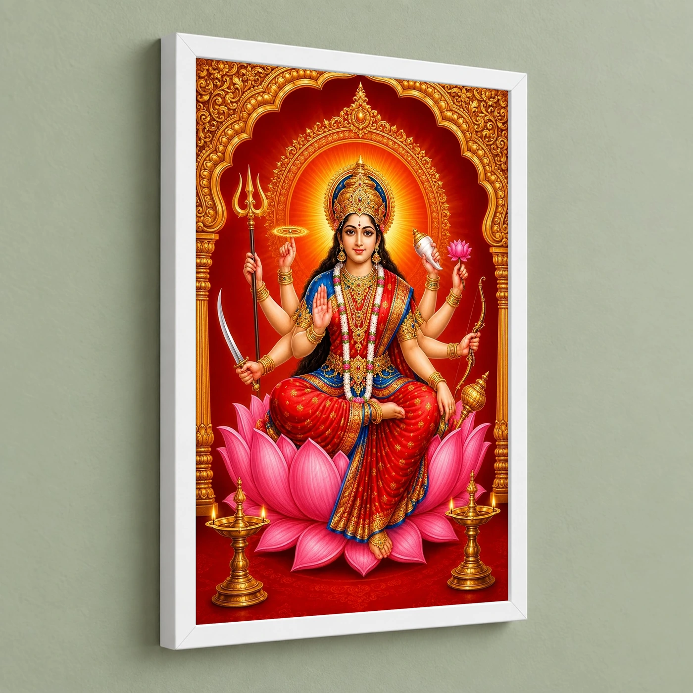 Ambe Maa — Radiant Lotus Frame, view 5