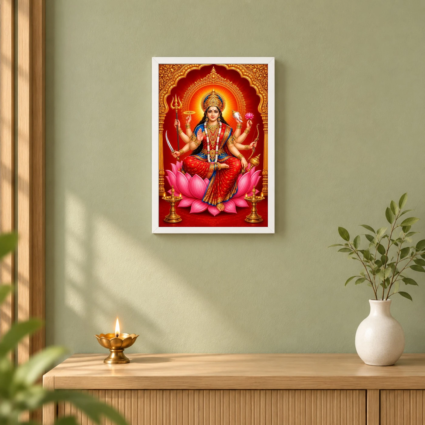 Ambe Maa — Radiant Lotus Frame, view 6