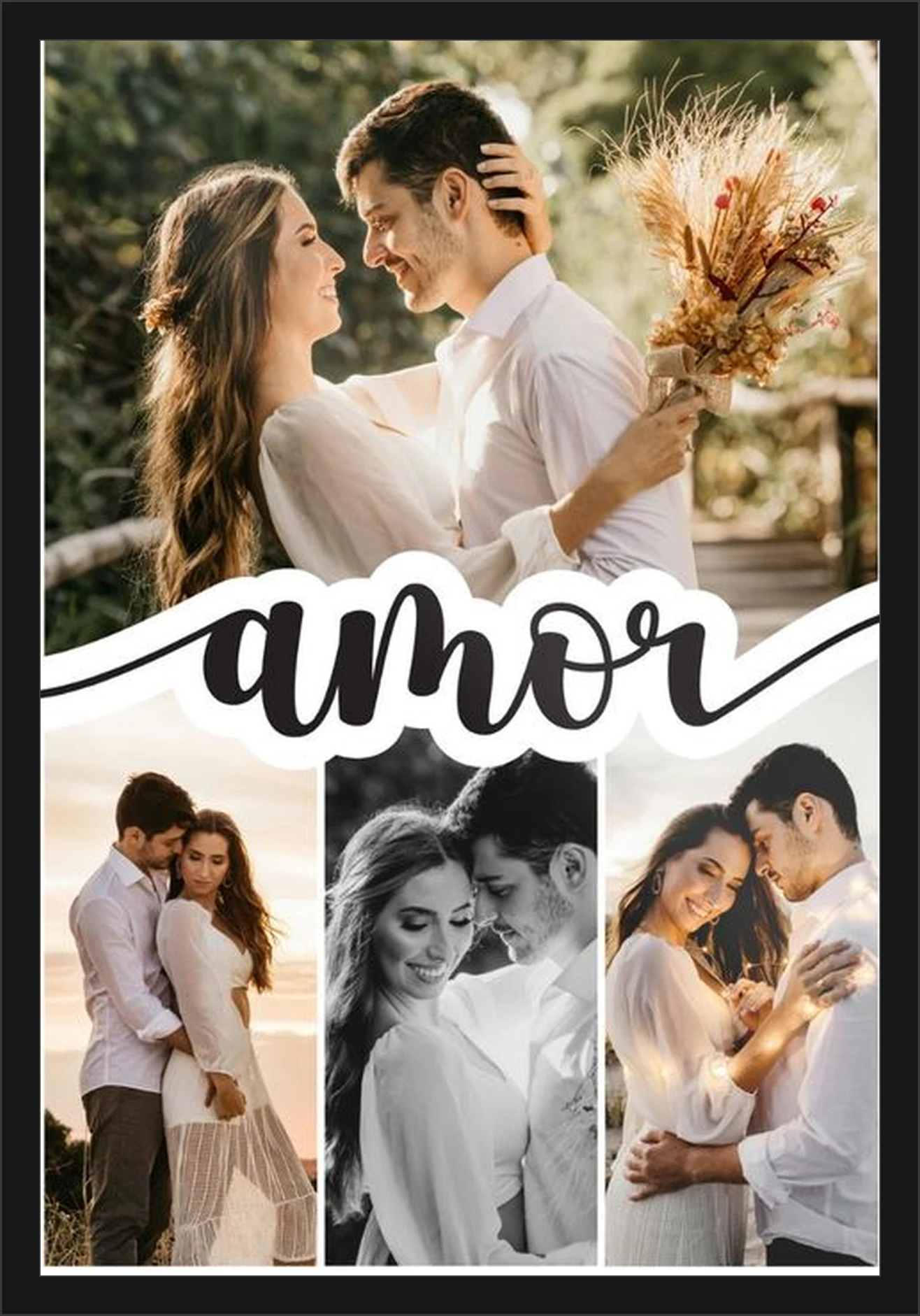 Temp 30 - Amor Four Photo Couple Collage