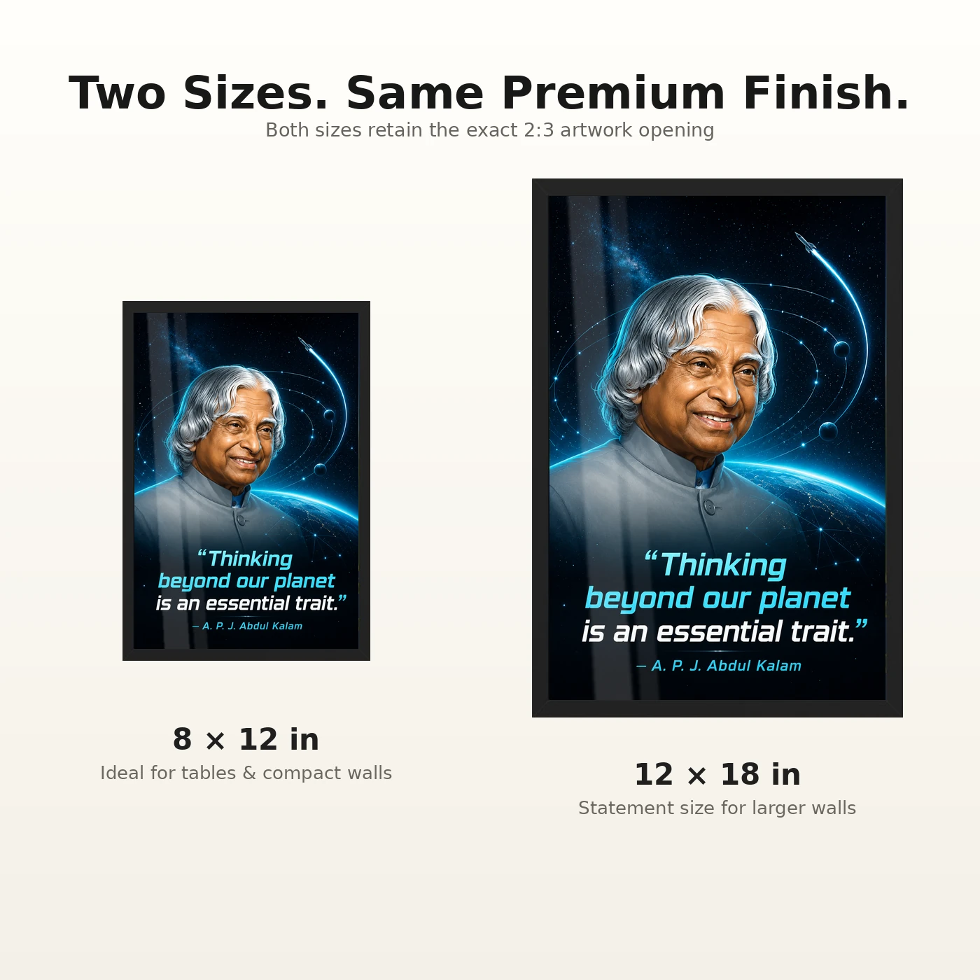 APJ Abdul Kalam Beyond Our Planet Quote Photo Frame, view 8