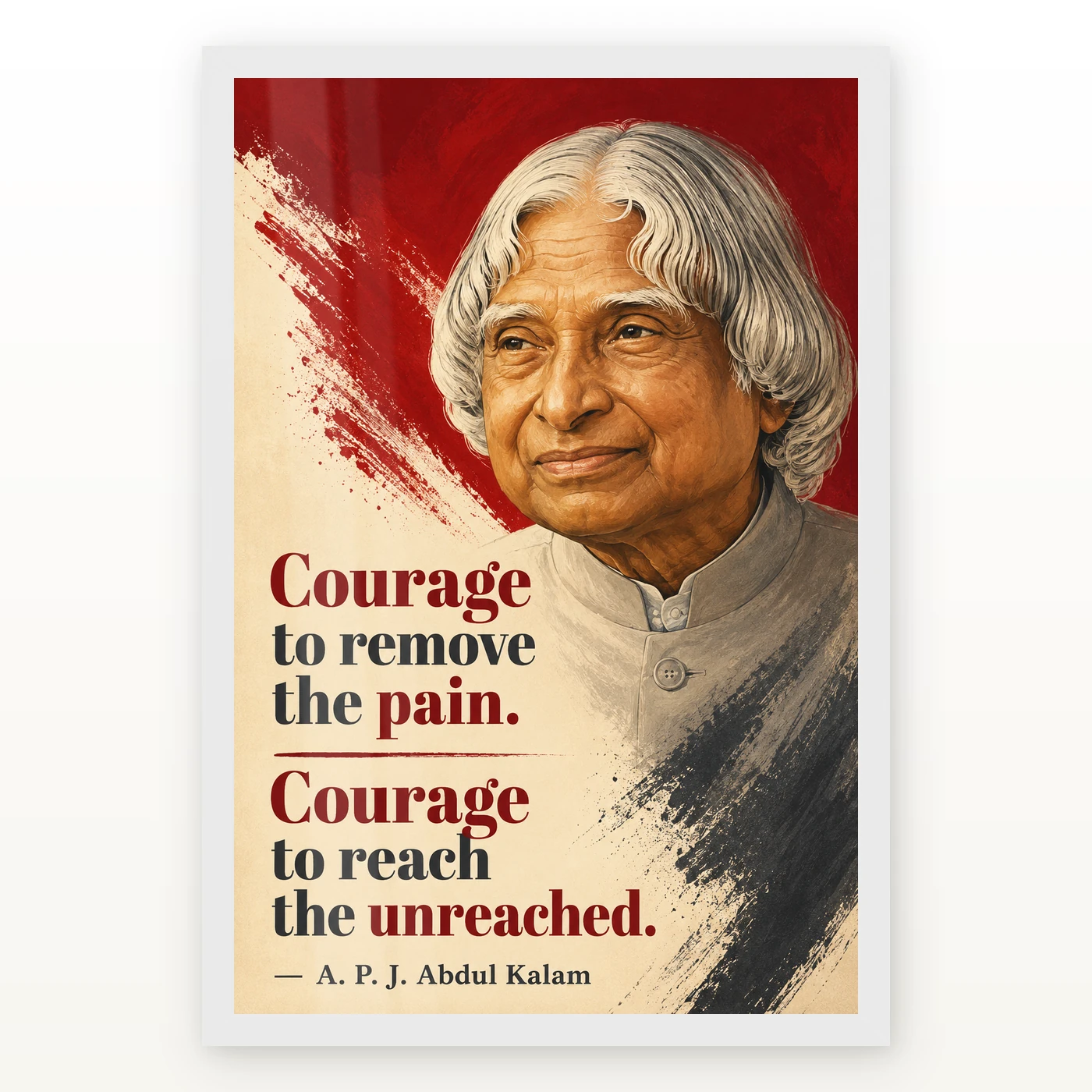 APJ Abdul Kalam Courage to Reach the Unreached Frame, view 2