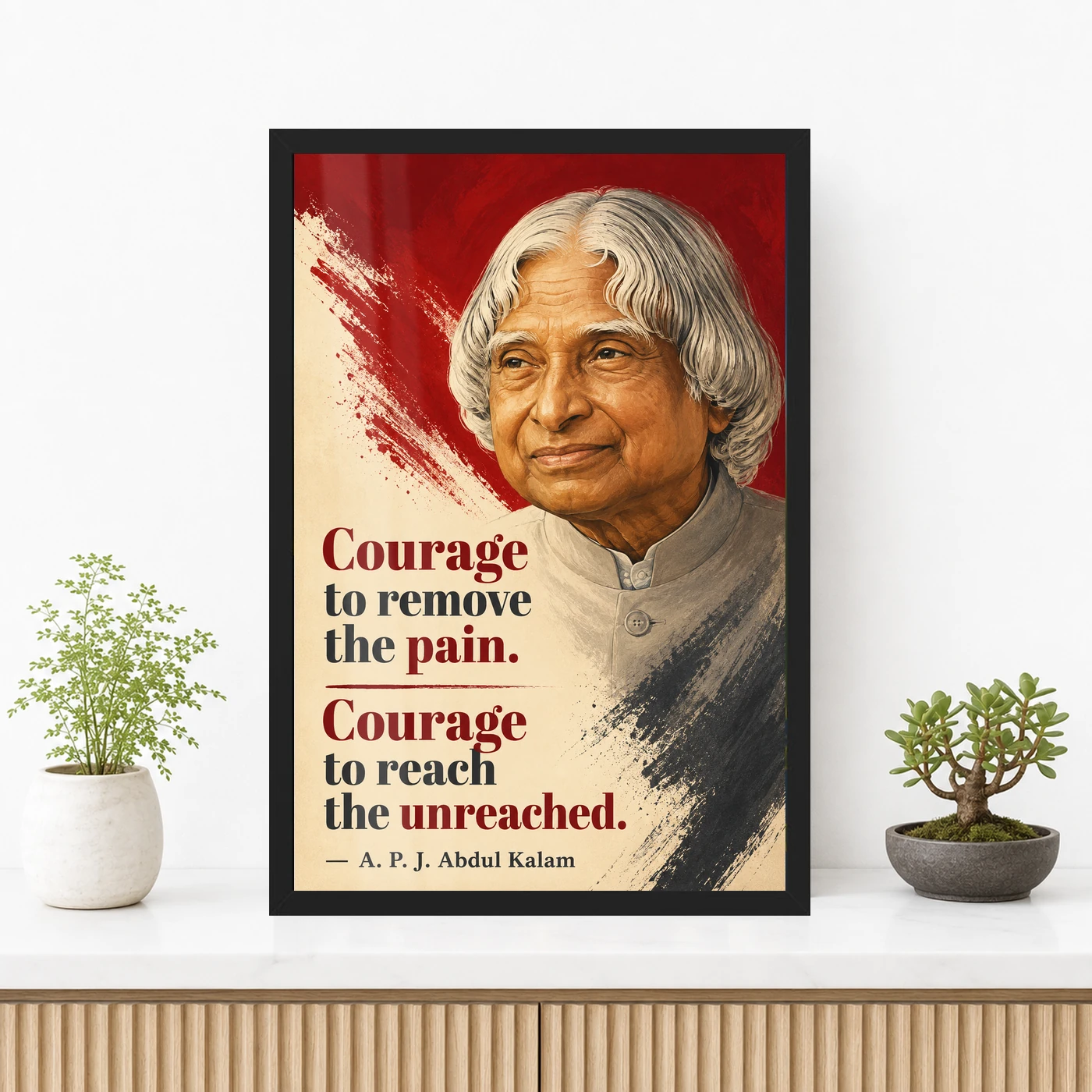 APJ Abdul Kalam Courage to Reach the Unreached Frame, view 3