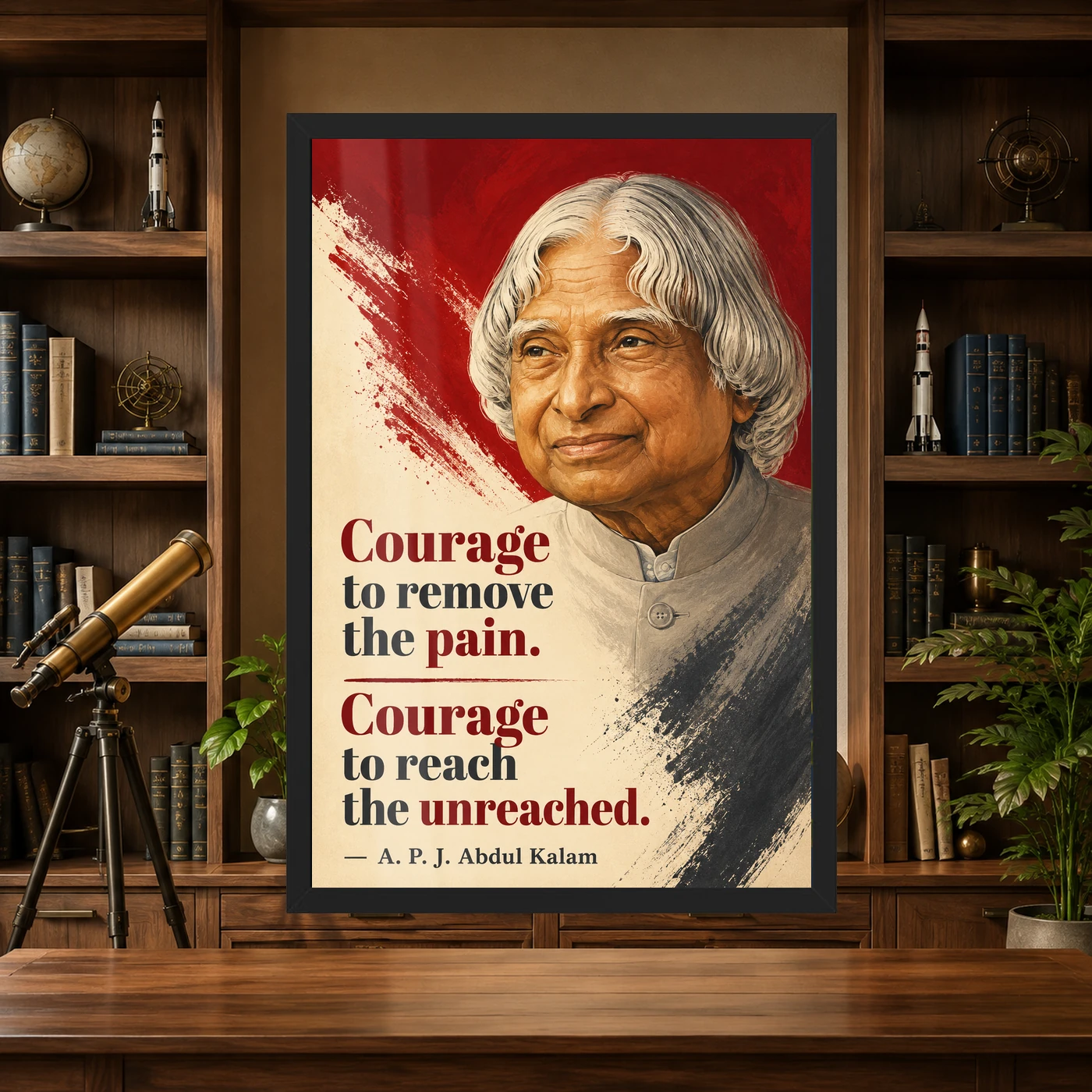 APJ Abdul Kalam Courage to Reach the Unreached Frame, view 4
