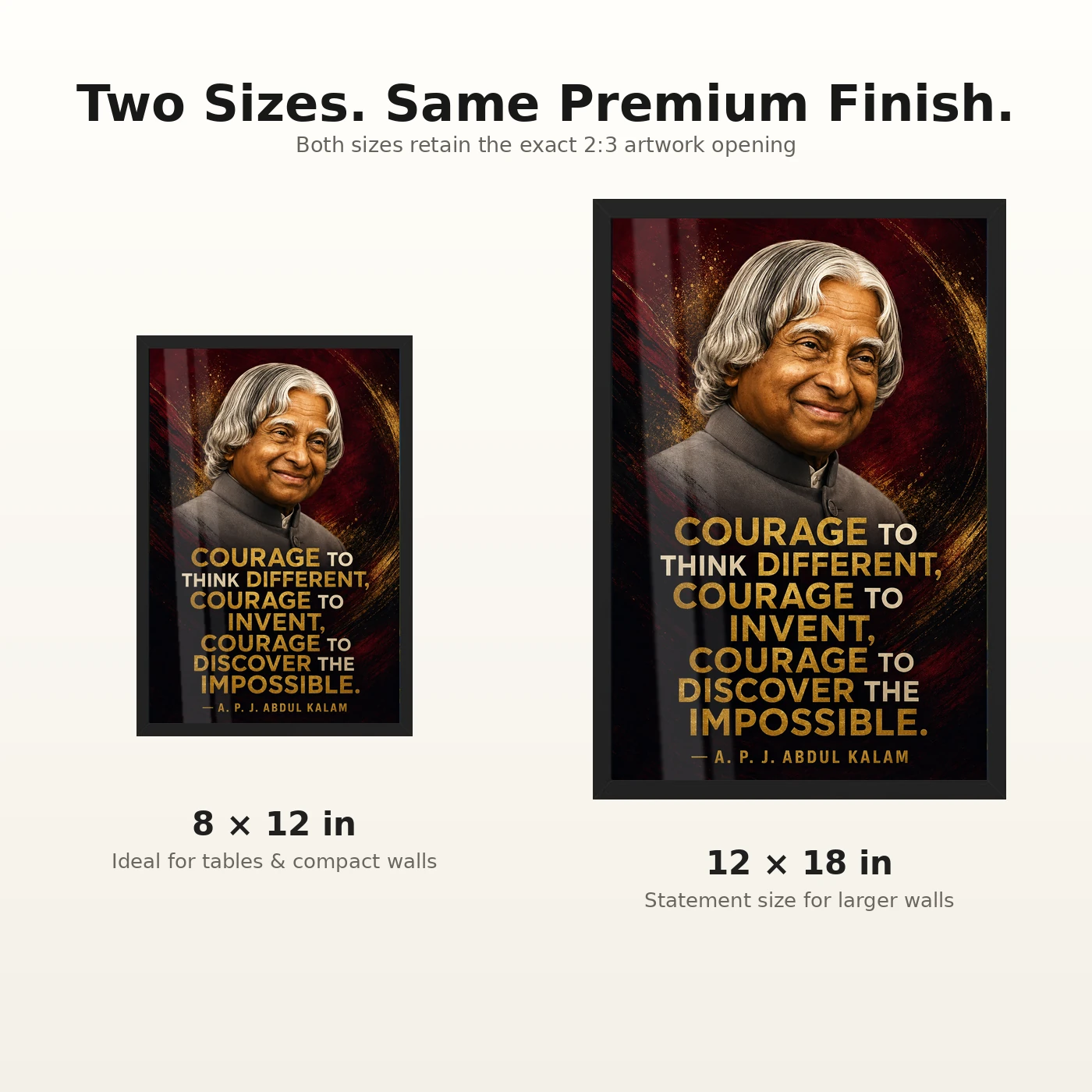 APJ Abdul Kalam Courage to Think Different Quote Frame, view 8