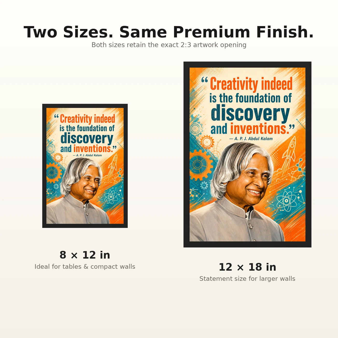 APJ Abdul Kalam Creativity Discovery Inventions Frame, view 8