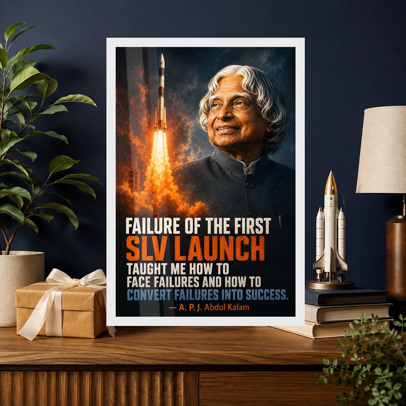 APJ Abdul Kalam Failure into Success SLV Quote Frame, view 10