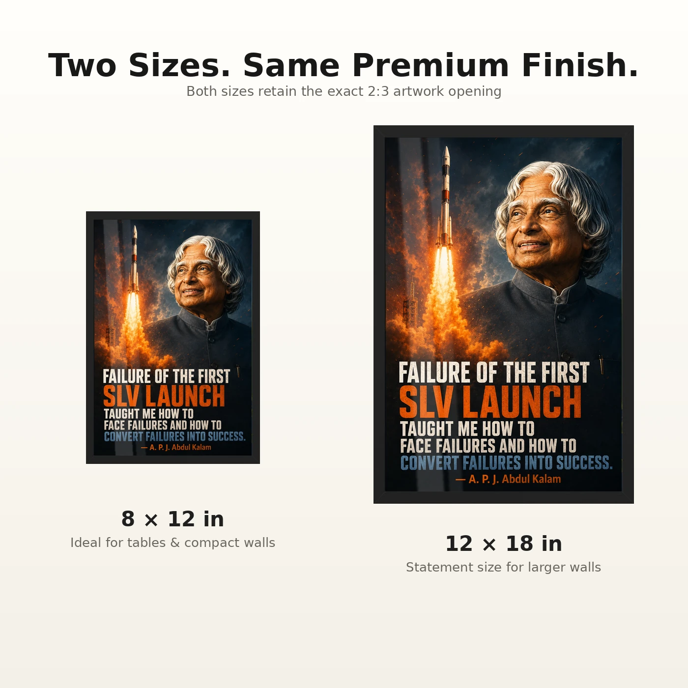 APJ Abdul Kalam Failure into Success SLV Quote Frame, view 8