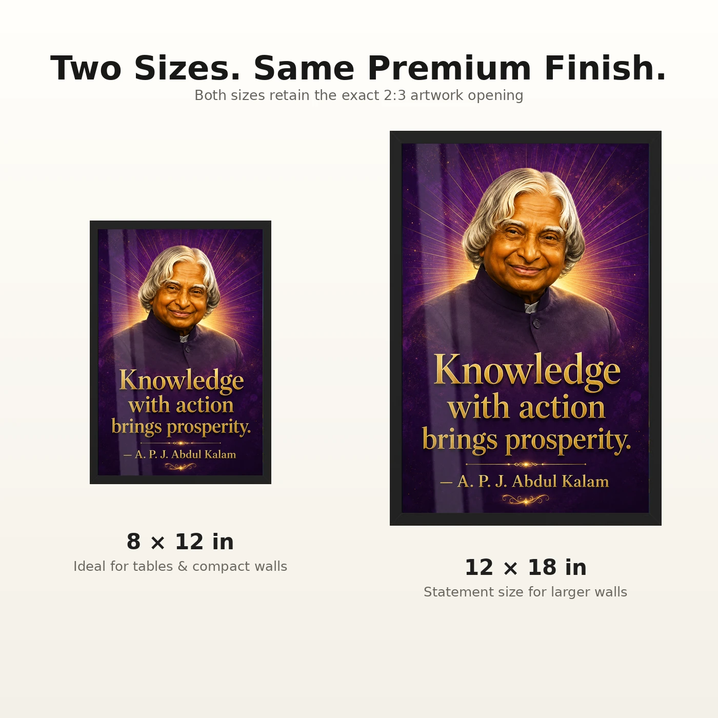 APJ Abdul Kalam Knowledge with Action Quote Photo Frame, view 8