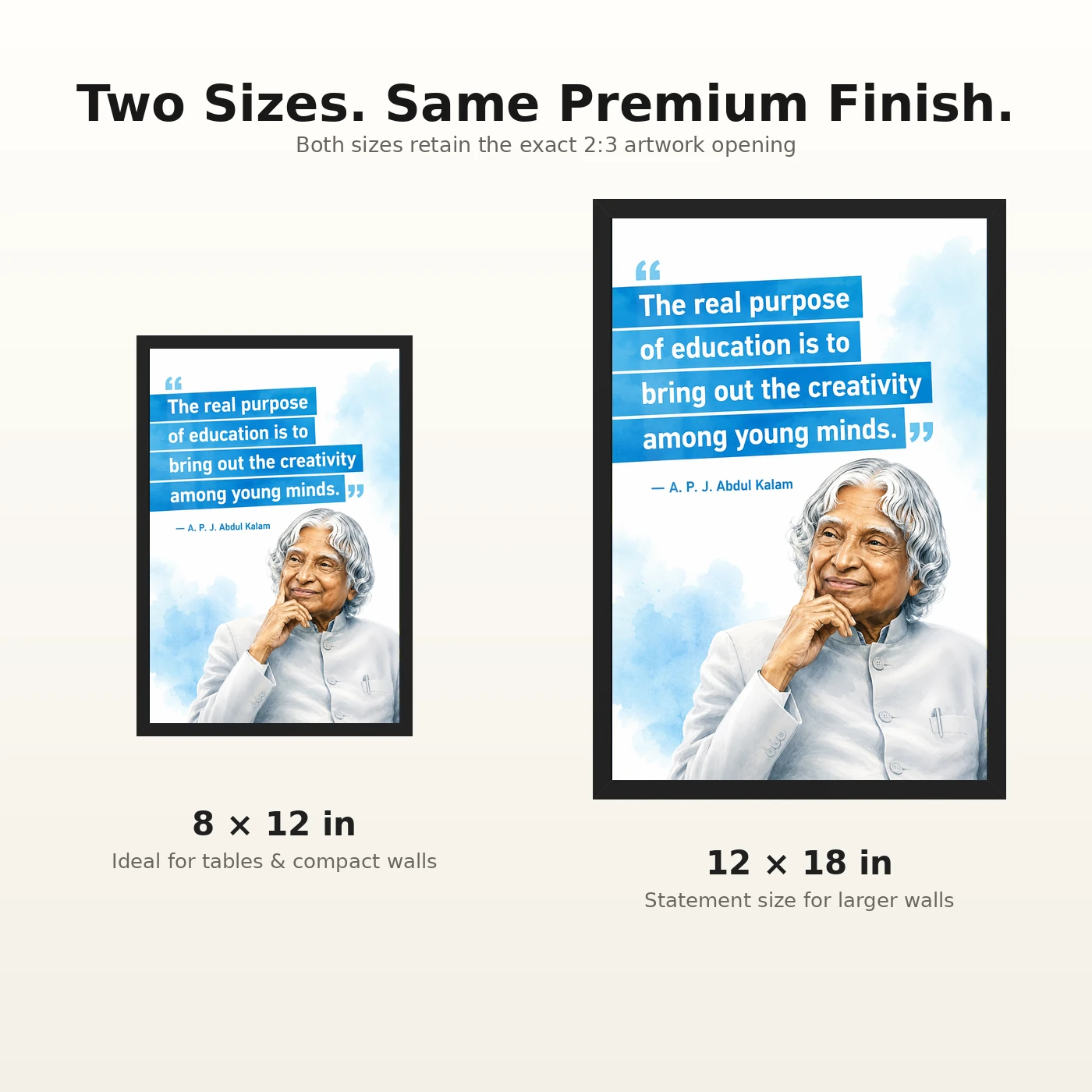 APJ Abdul Kalam Purpose of Education Quote Photo Frame, view 8