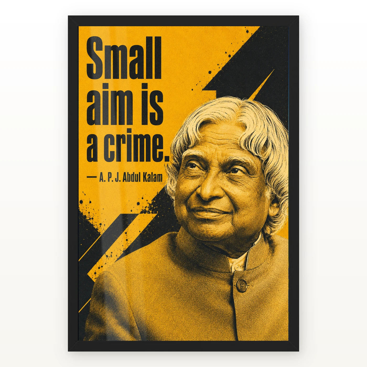 APJ Abdul Kalam Small Aim Is a Crime Quote Photo Frame