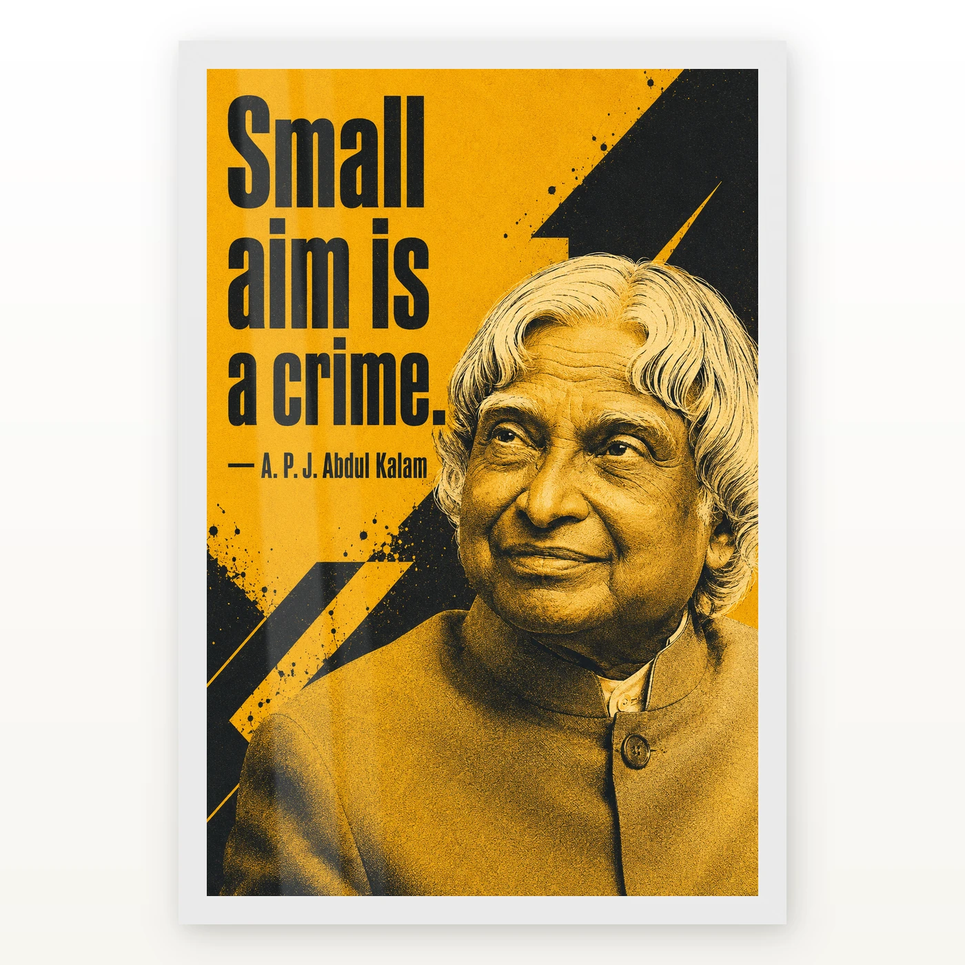 APJ Abdul Kalam Small Aim Is a Crime Quote Photo Frame, view 2