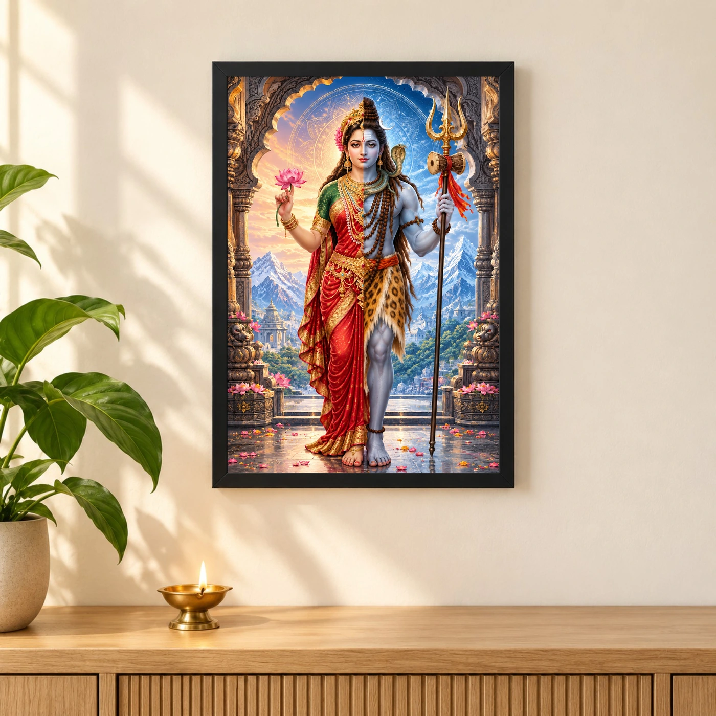 Ardhanarishvara Kailash Divine Unity Photo Frame, view 3