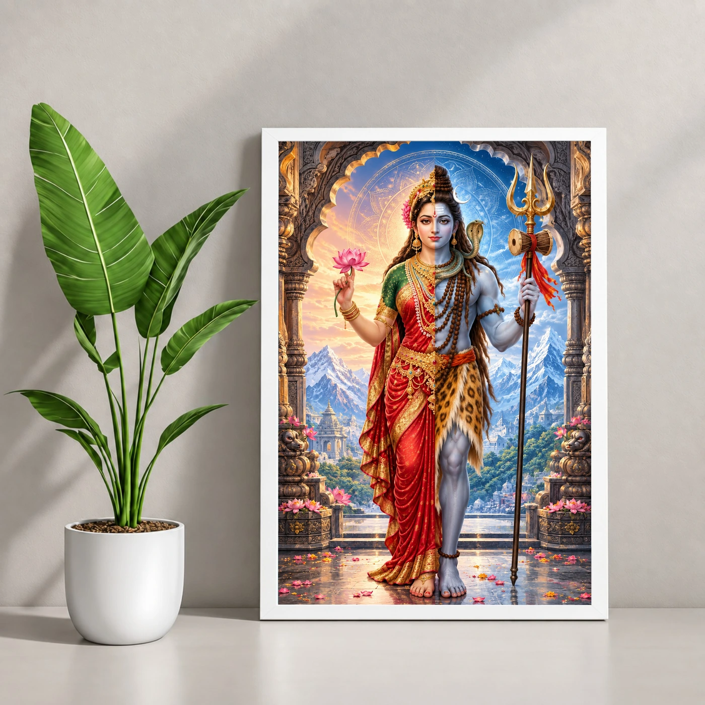 Ardhanarishvara Kailash Divine Unity Photo Frame, view 4