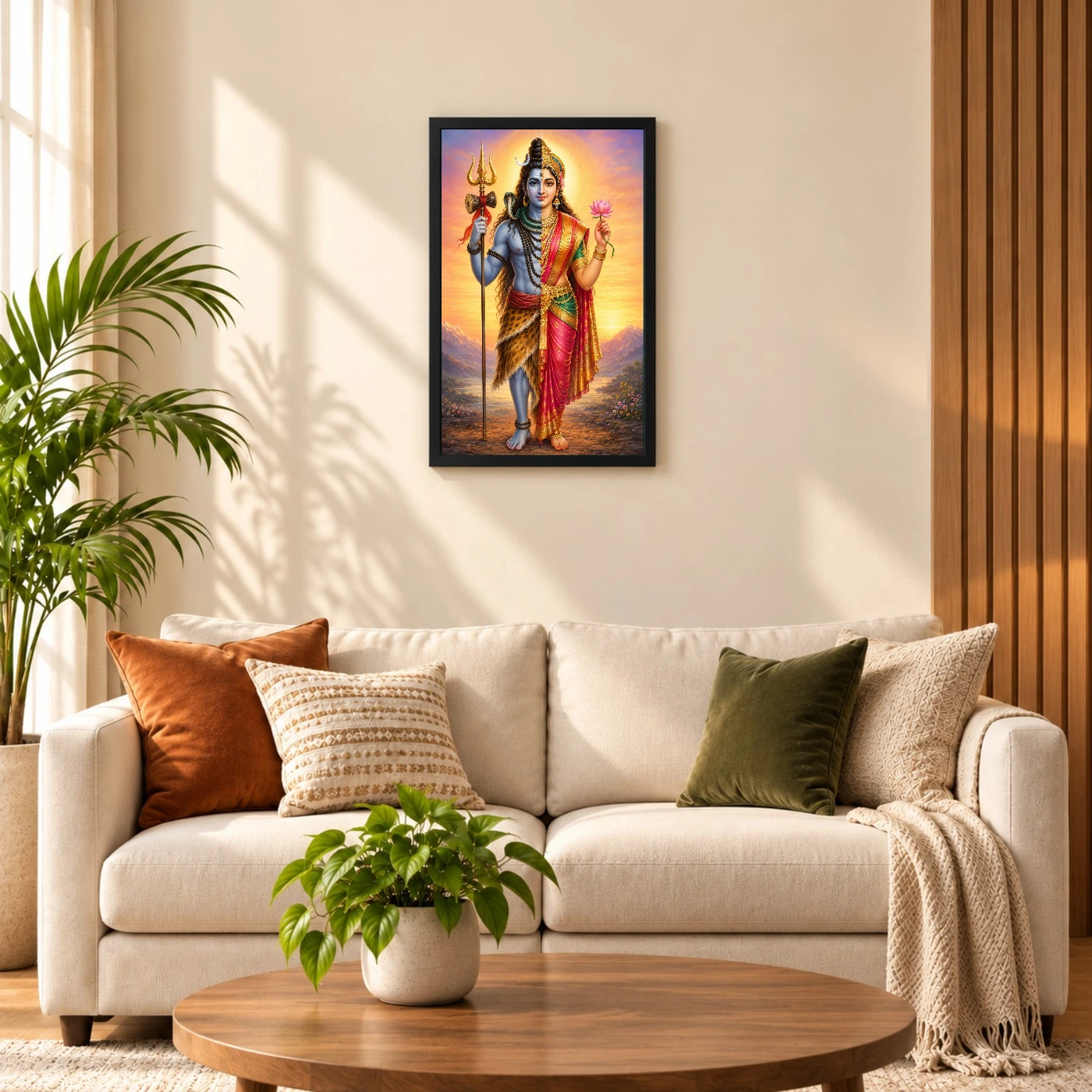 Ardhanarishvara Serene Sunrise Blessing Photo Frame, view 8