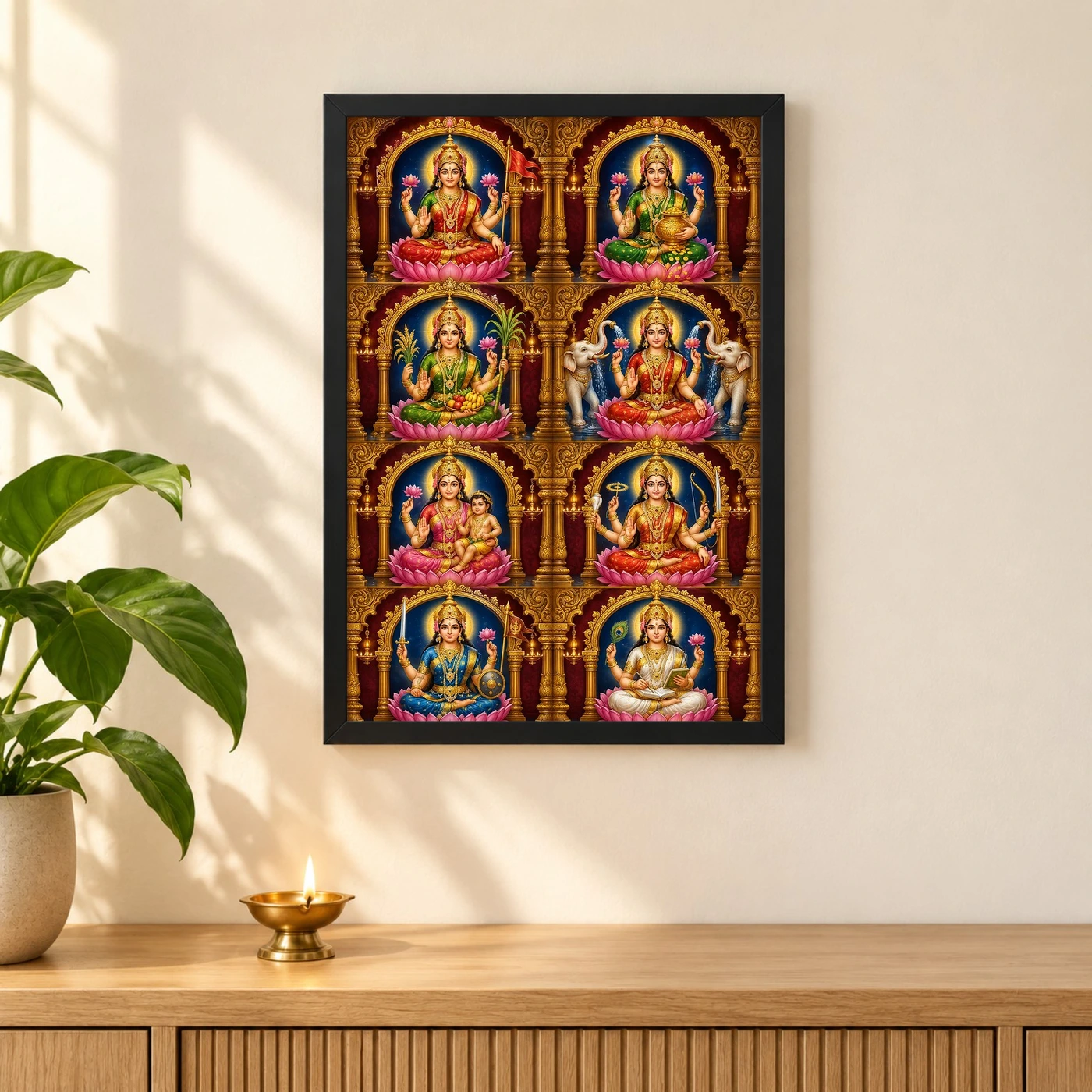 Ashta Lakshmi — Eight Forms of Wealth Frame, view 3
